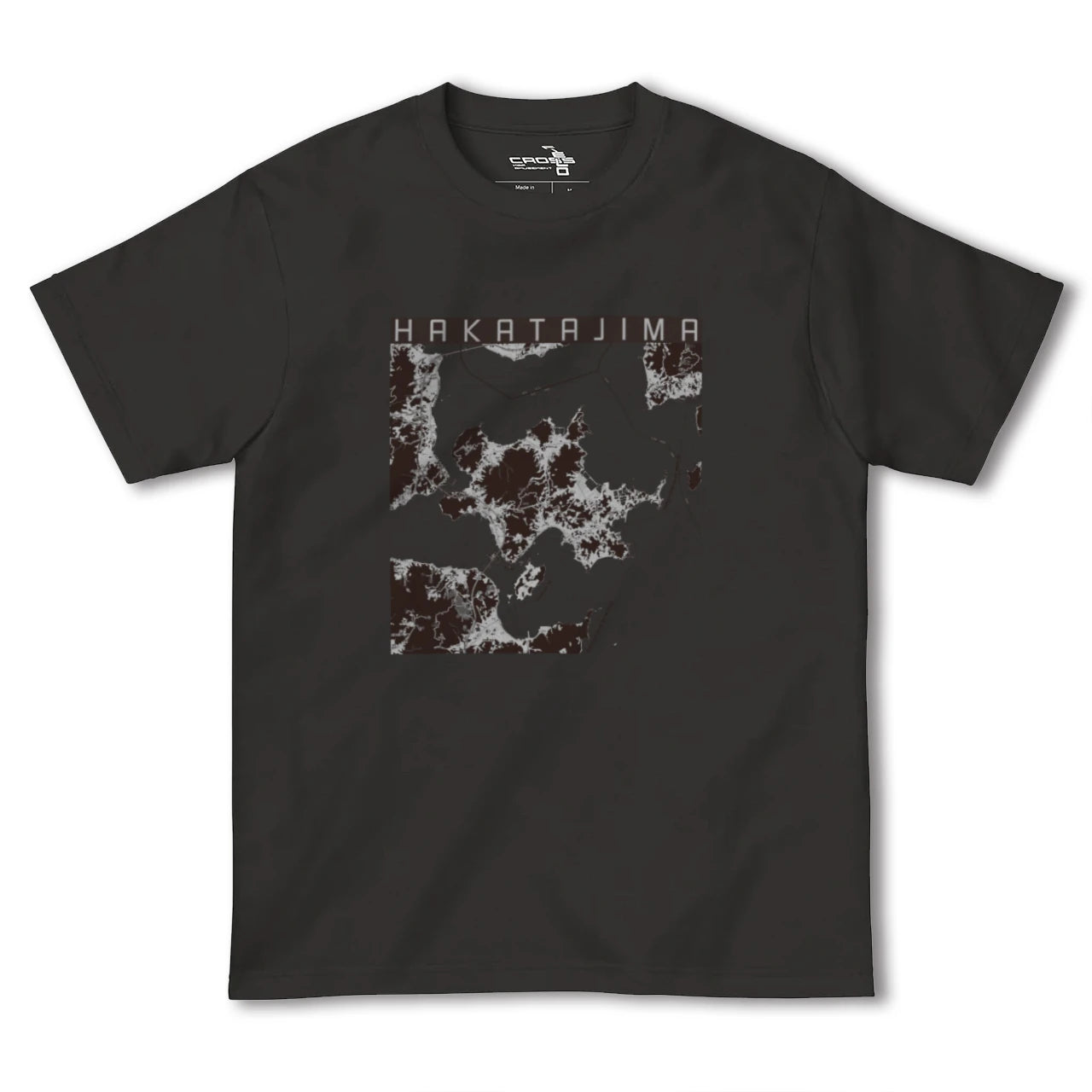 【伯方島(愛媛県)】地図柄ヘビーウェイトTシャツ