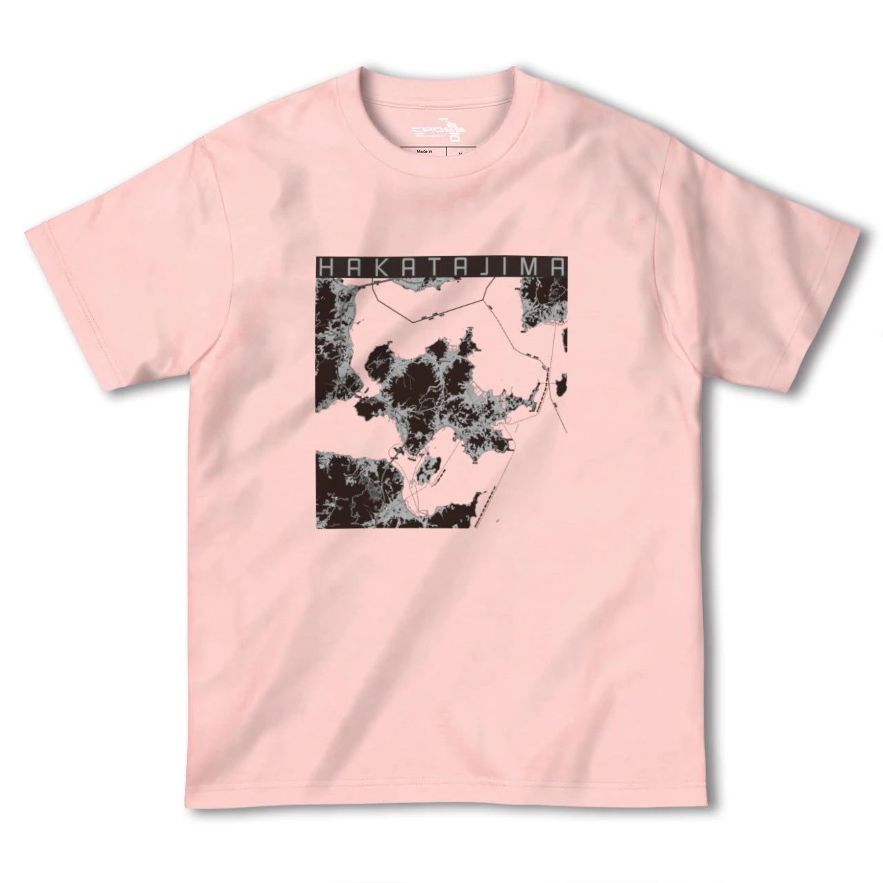 【伯方島(愛媛県)】地図柄ヘビーウェイトTシャツ