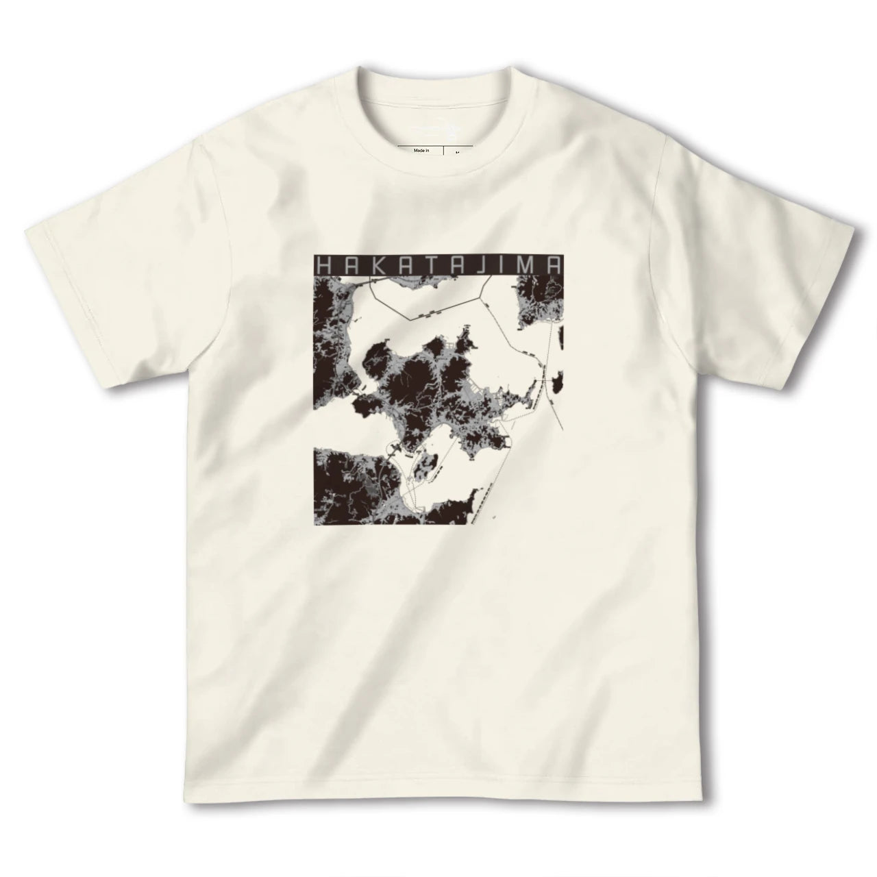 【伯方島(愛媛県)】地図柄ヘビーウェイトTシャツ