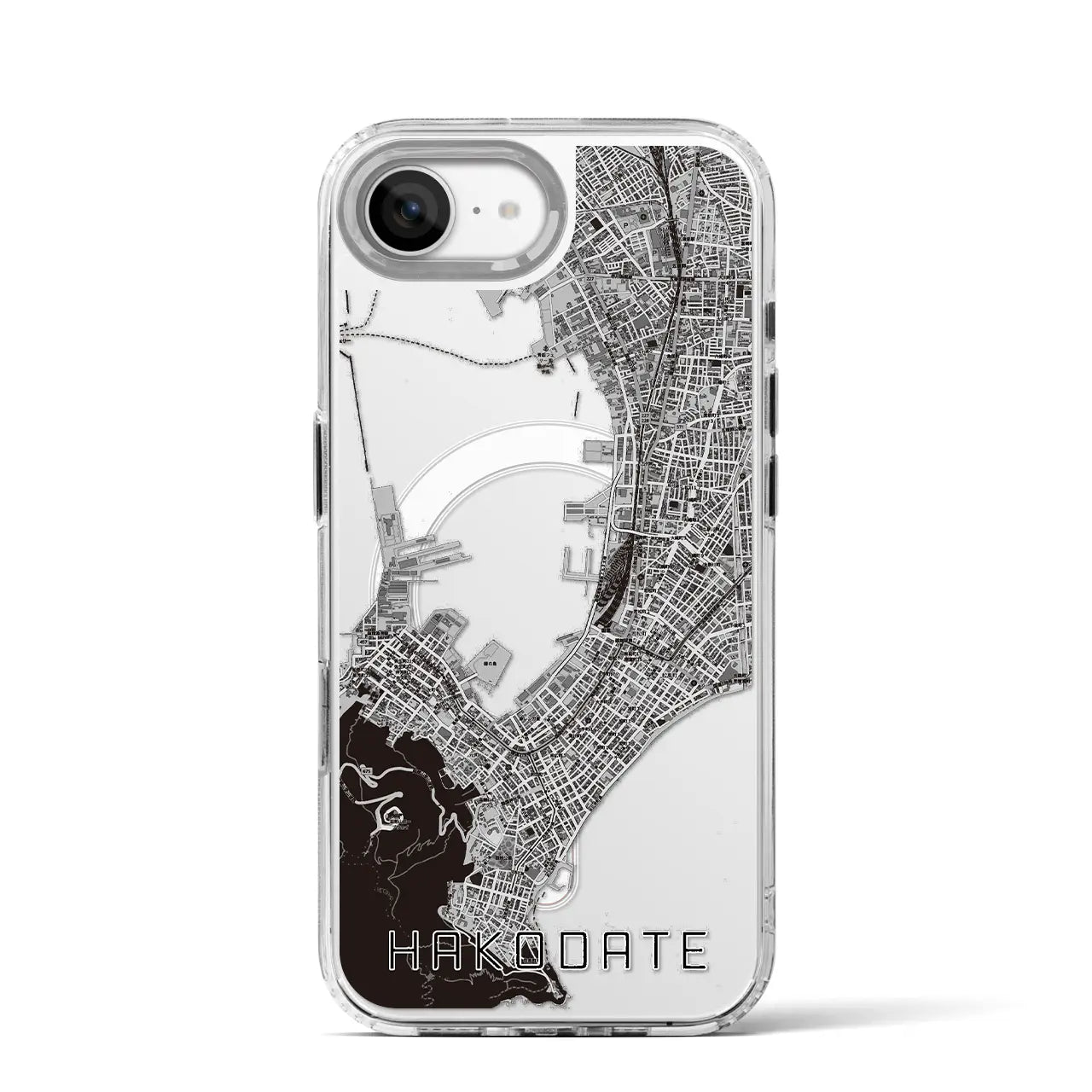 【函館(北海道)】地図柄iPhoneケース(MagSafeタイプ)