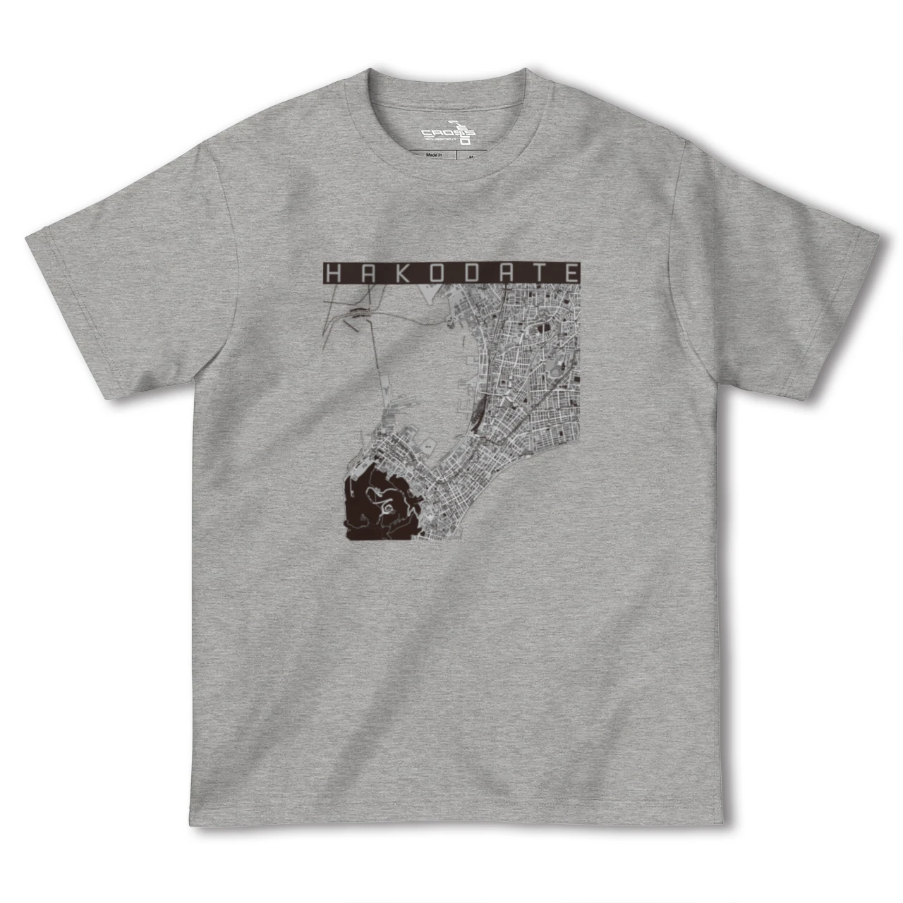 【函館(北海道)】地図柄ヘビーウェイトTシャツ