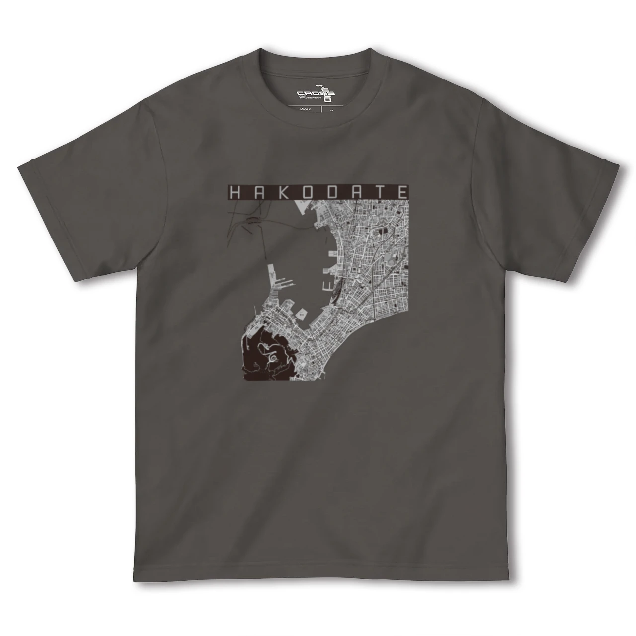 【函館(北海道)】地図柄ヘビーウェイトTシャツ
