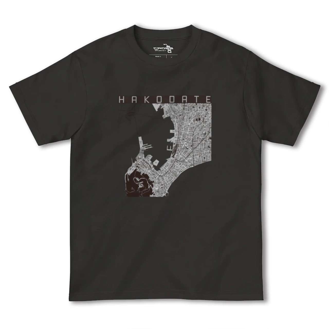 【函館(北海道)】地図柄ヘビーウェイトTシャツ