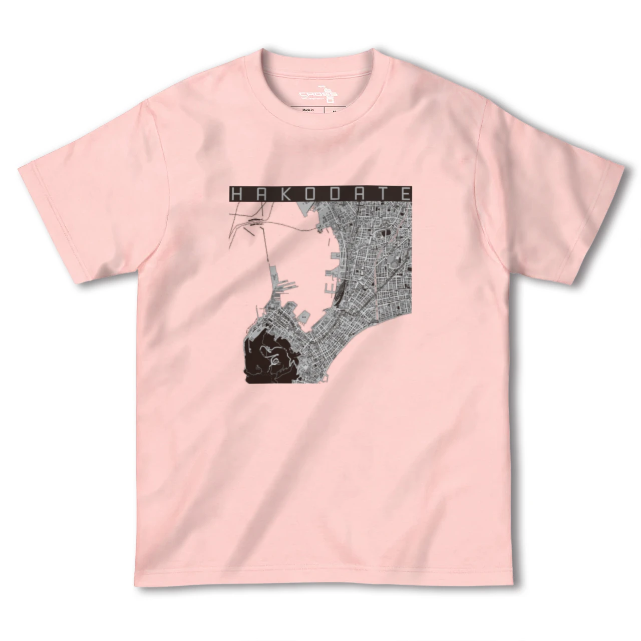 【函館(北海道)】地図柄ヘビーウェイトTシャツ