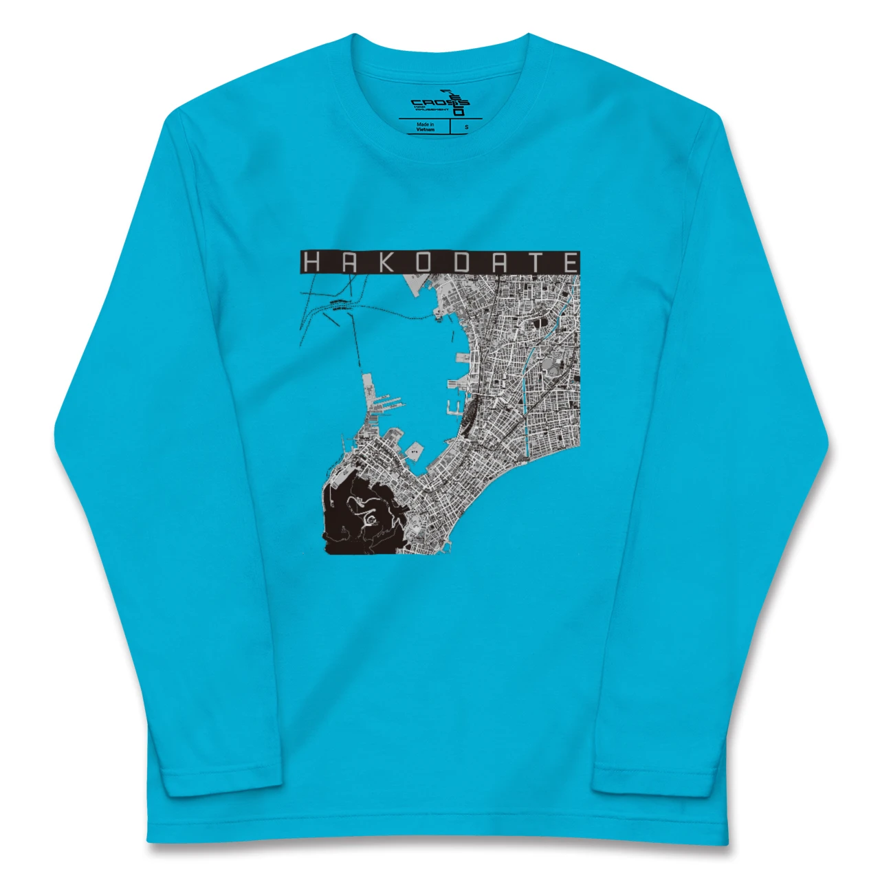 【函館(北海道)】地図柄ロングスリーブTシャツ