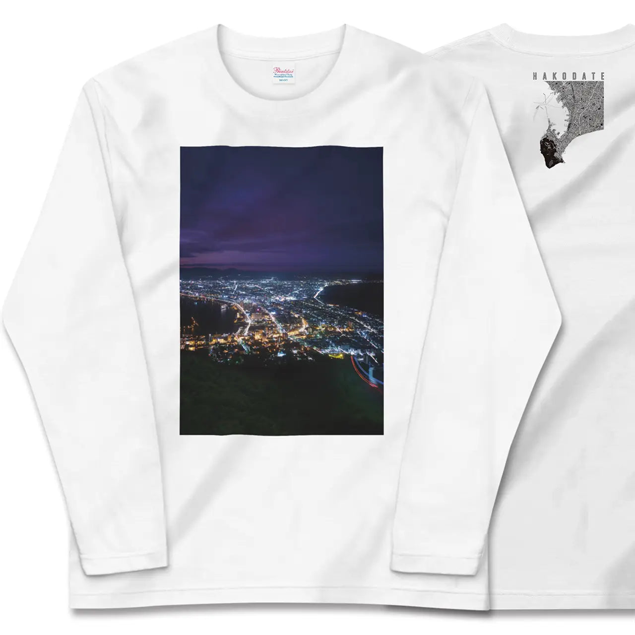 【函館(北海道)】Map World ロングスリーブTシャツ
