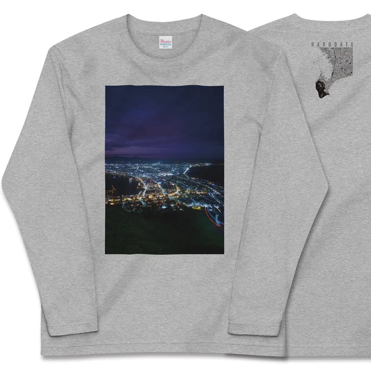 【函館(北海道)】Map World ロングスリーブTシャツ