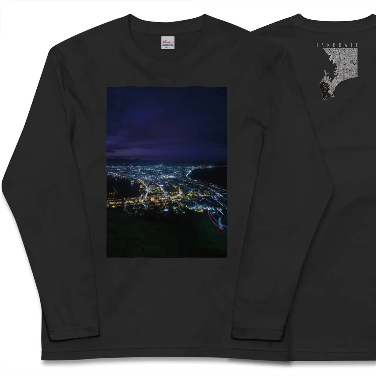 【函館(北海道)】Map World ロングスリーブTシャツ