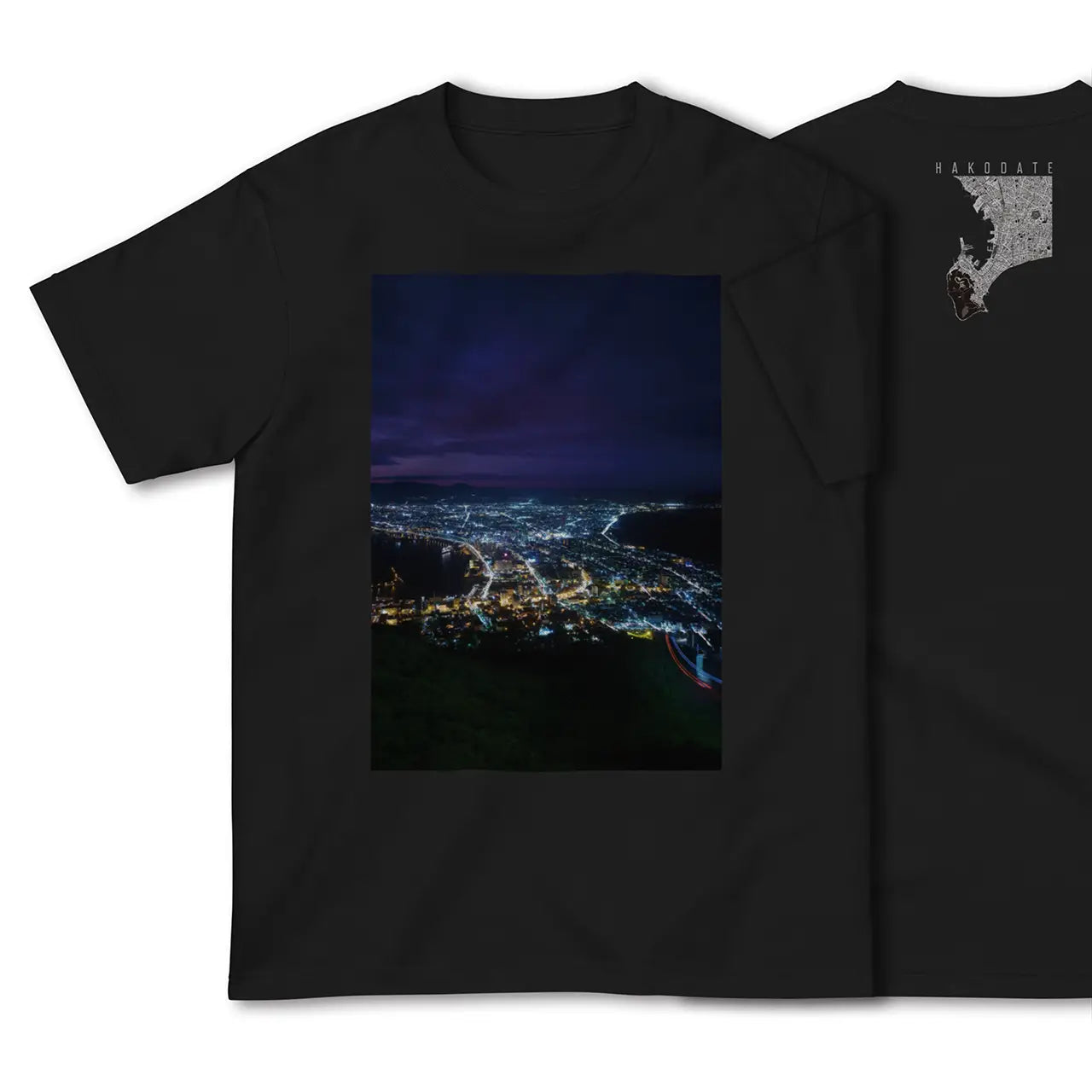 【函館(北海道)】Map World ハイクオリティTシャツ