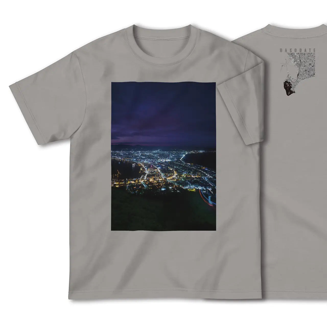 【函館(北海道)】Map World ハイクオリティTシャツ