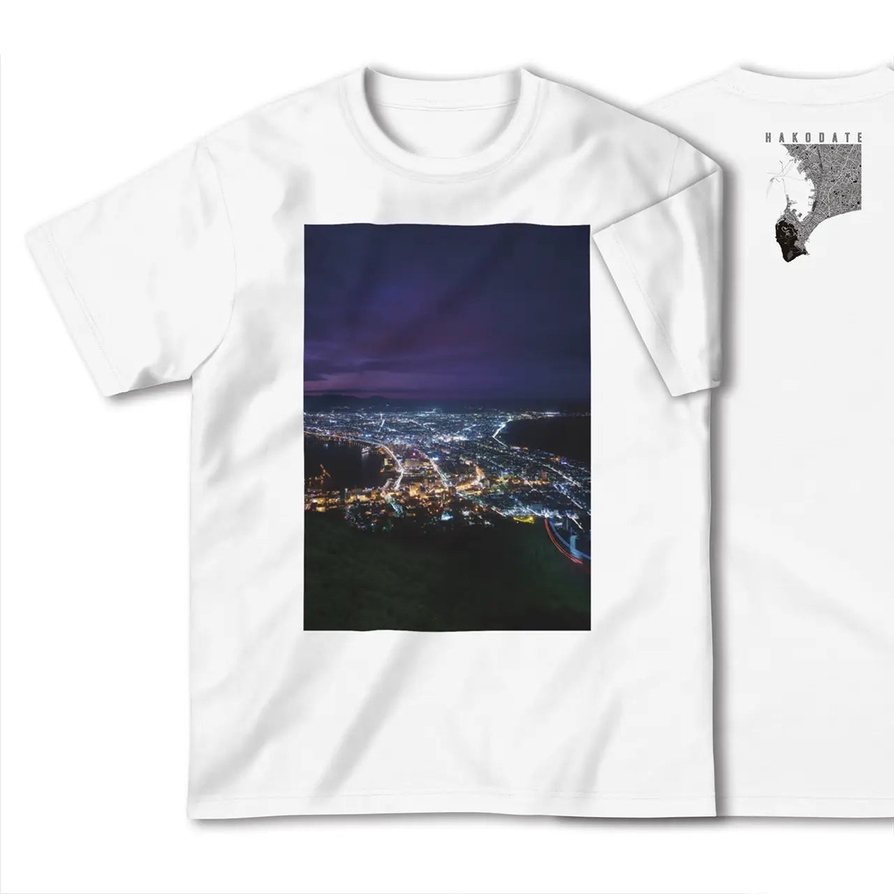 【函館(北海道)】Map World ハイクオリティTシャツ