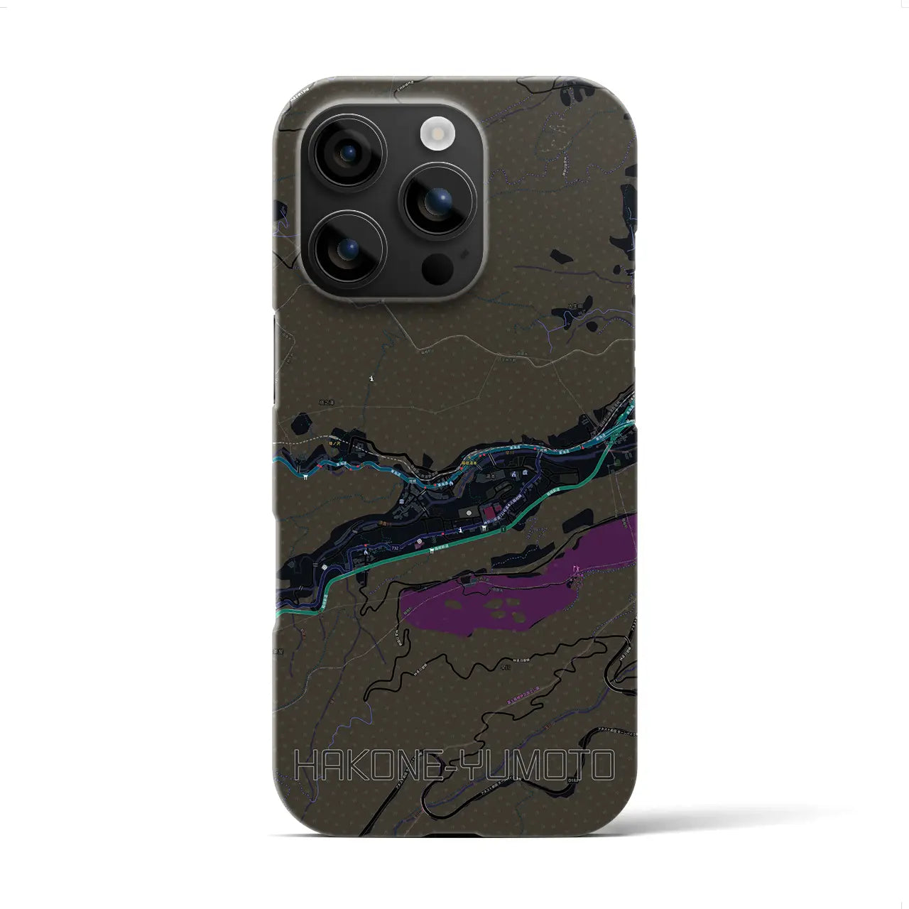 【箱根湯本(神奈川県)】地図柄iPhoneケース(バックカバータイプ)