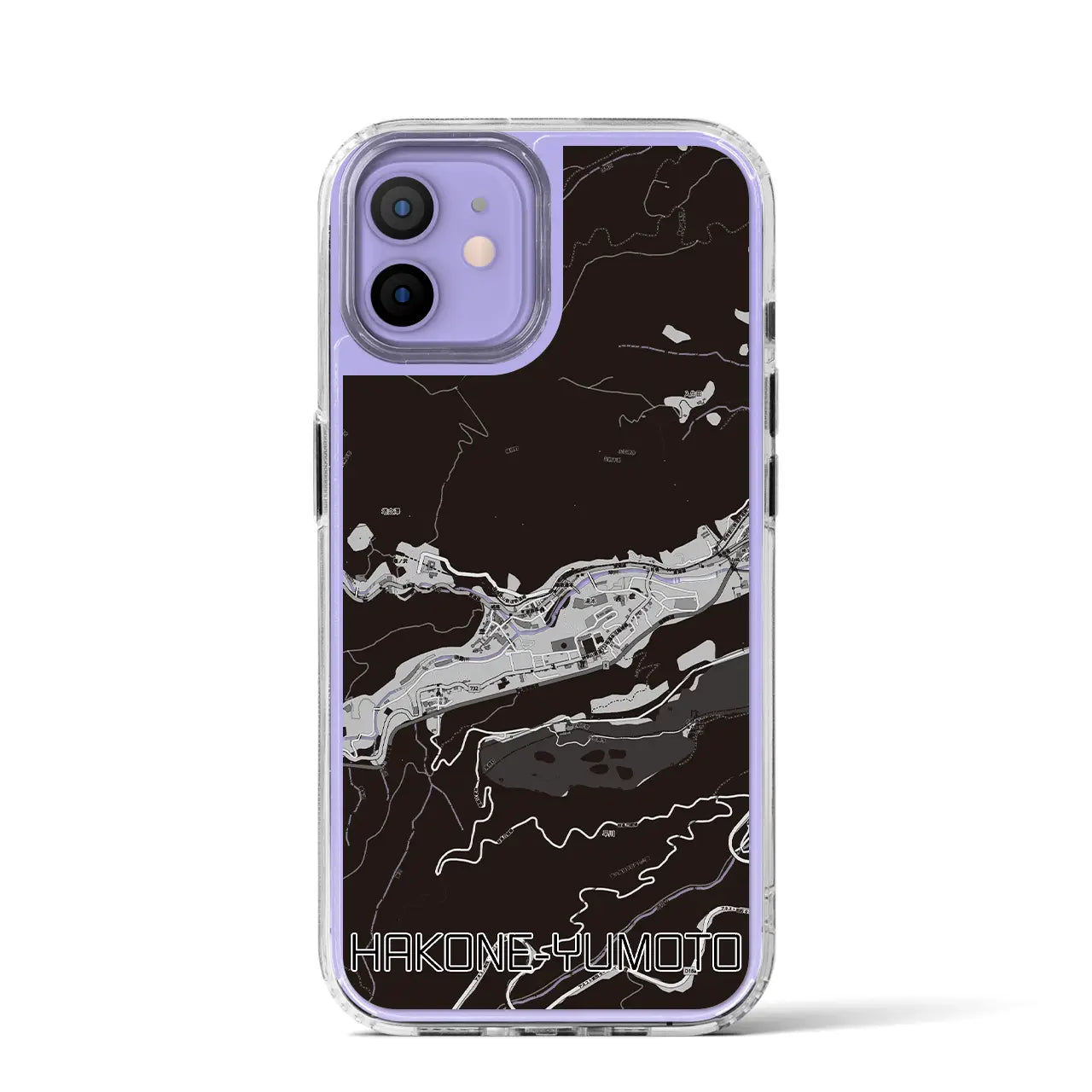 【箱根湯本(神奈川県)】地図柄iPhoneケース(MagSafeタイプ)