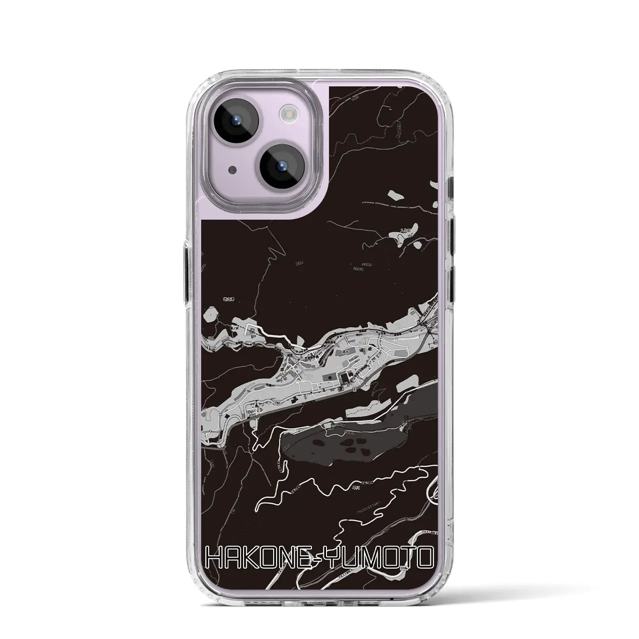 【箱根湯本(神奈川県)】地図柄iPhoneケース(MagSafeタイプ)