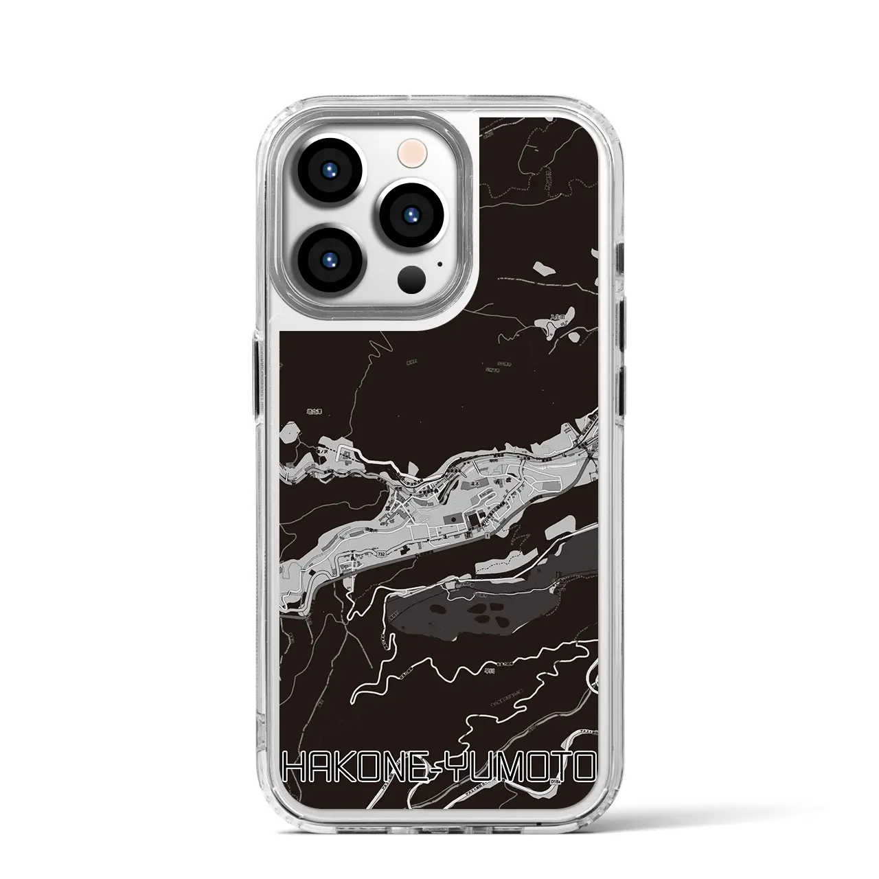 【箱根湯本(神奈川県)】地図柄iPhoneケース(MagSafeタイプ)