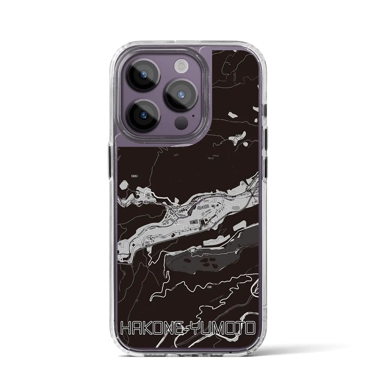 【箱根湯本(神奈川県)】地図柄iPhoneケース(MagSafeタイプ)