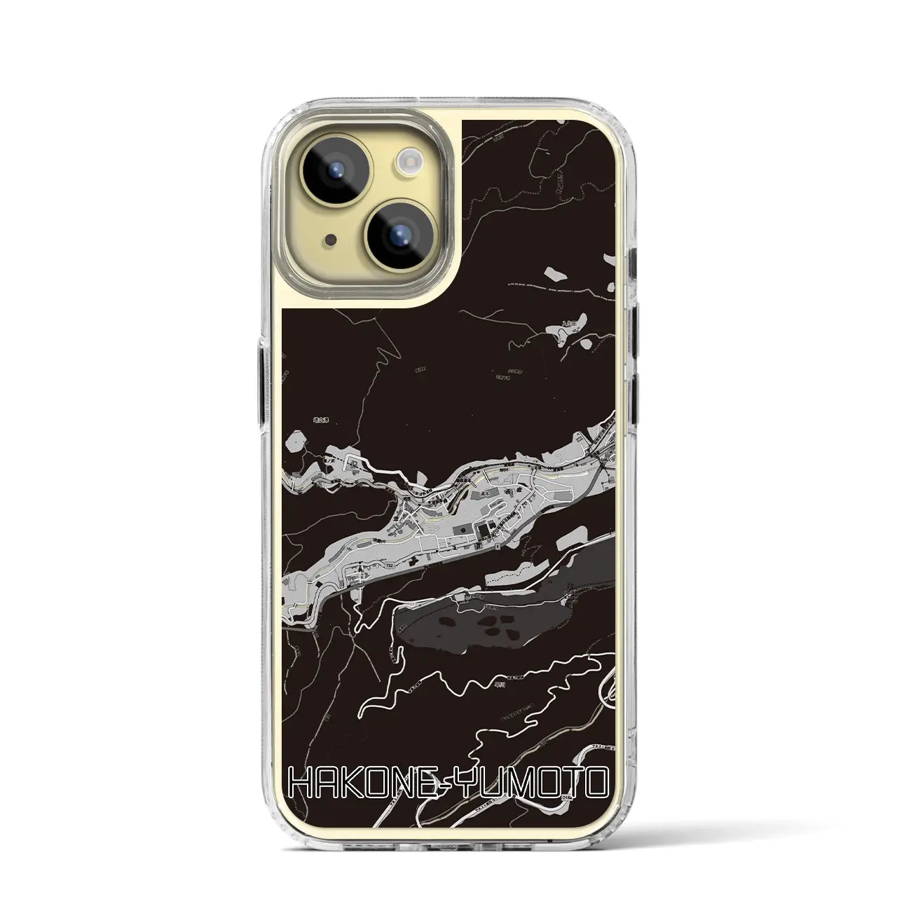 【箱根湯本(神奈川県)】地図柄iPhoneケース(MagSafeタイプ)