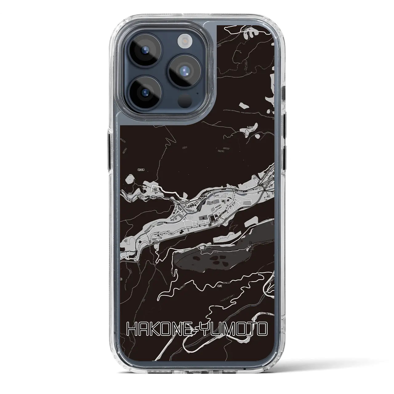 【箱根湯本(神奈川県)】地図柄iPhoneケース(MagSafeタイプ)