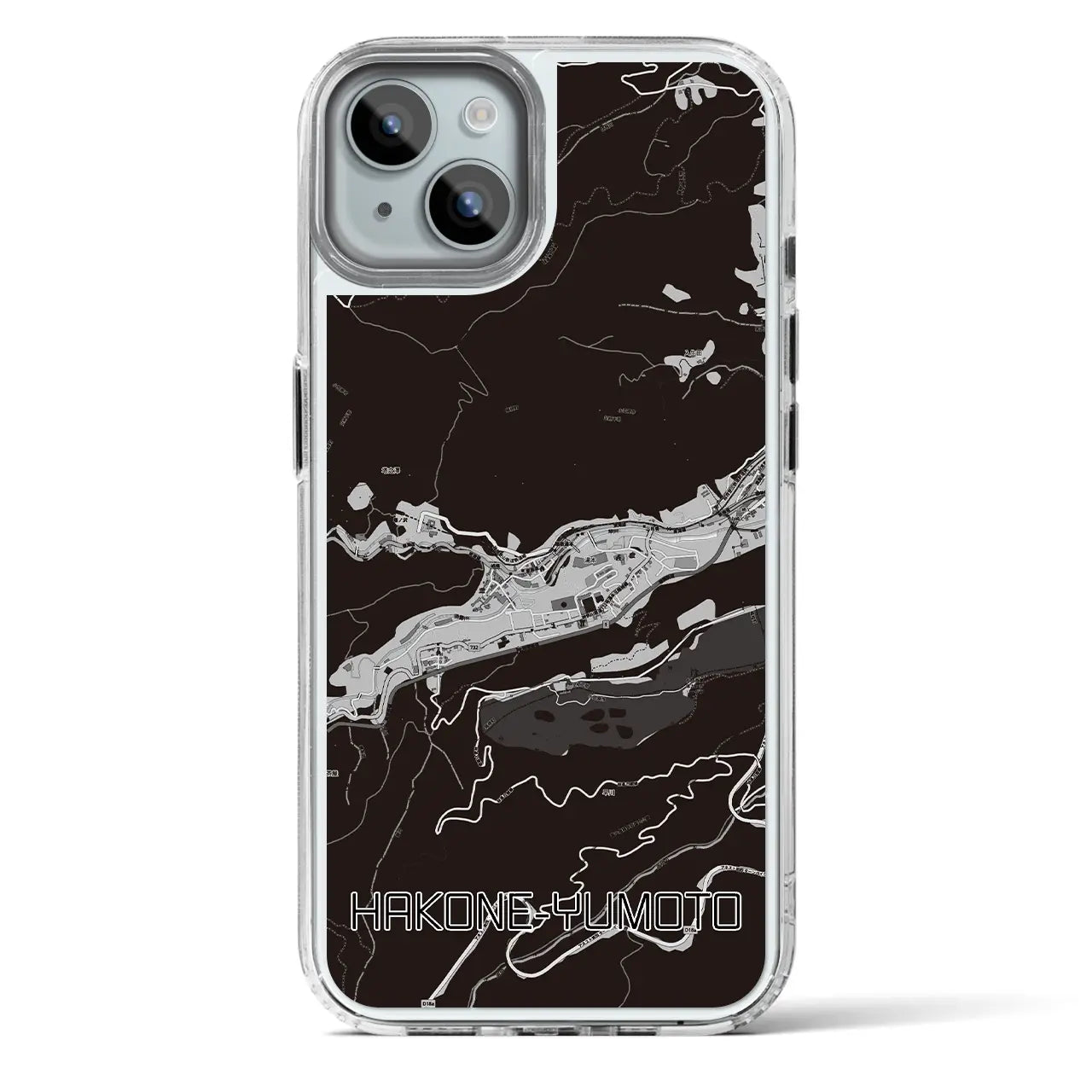 【箱根湯本(神奈川県)】地図柄iPhoneケース(MagSafeタイプ)