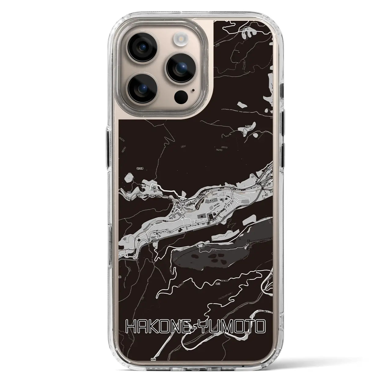 【箱根湯本(神奈川県)】地図柄iPhoneケース(MagSafeタイプ)