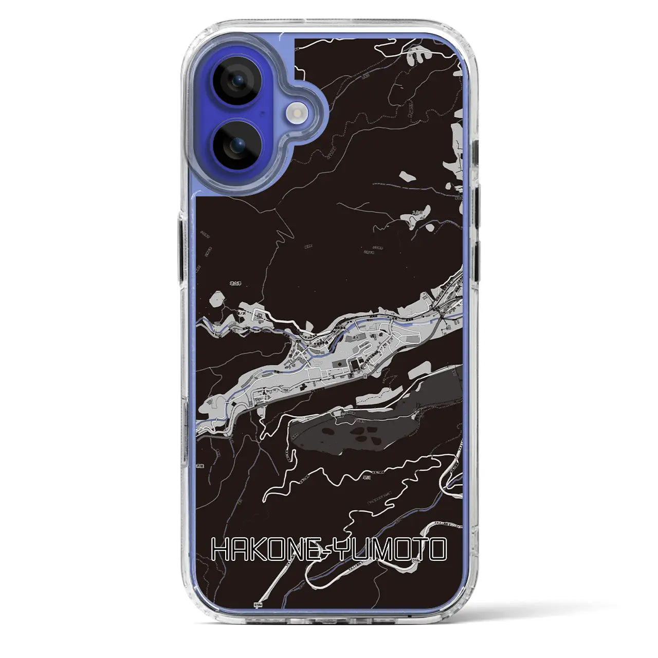 【箱根湯本(神奈川県)】地図柄iPhoneケース(MagSafeタイプ)