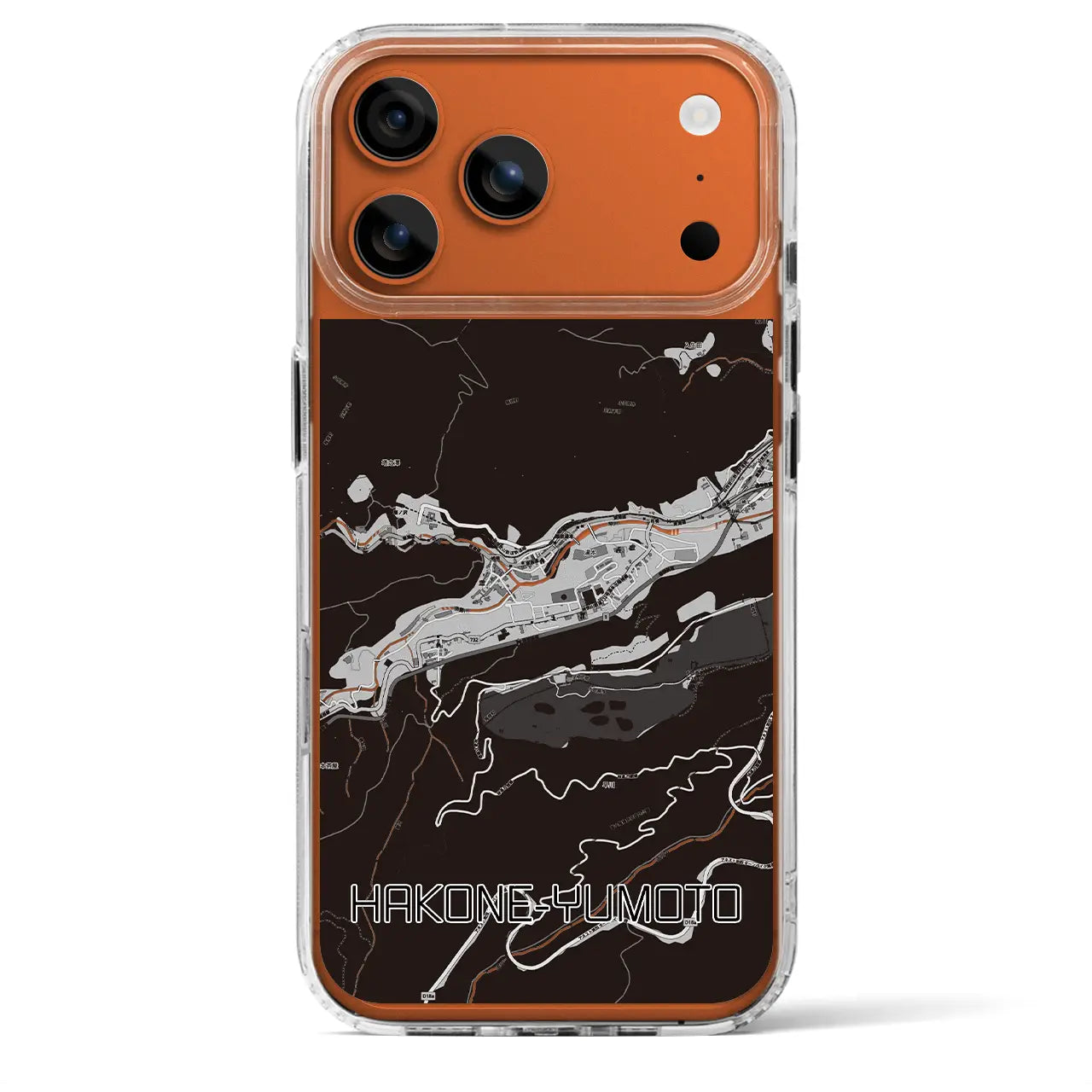【箱根湯本(神奈川県)】地図柄iPhoneケース(MagSafeタイプ)