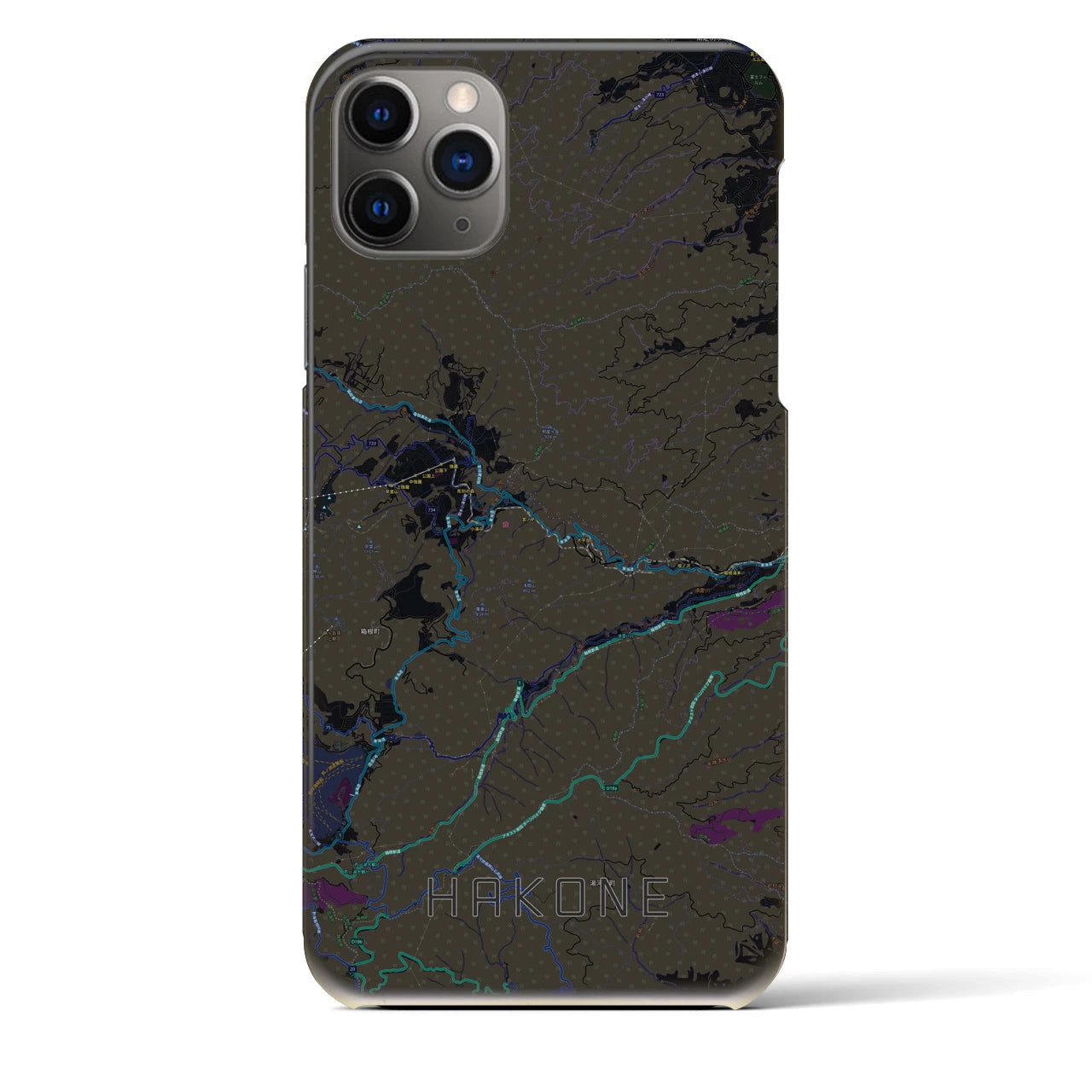 【箱根(神奈川県)】地図柄iPhoneケース(バックカバータイプ)