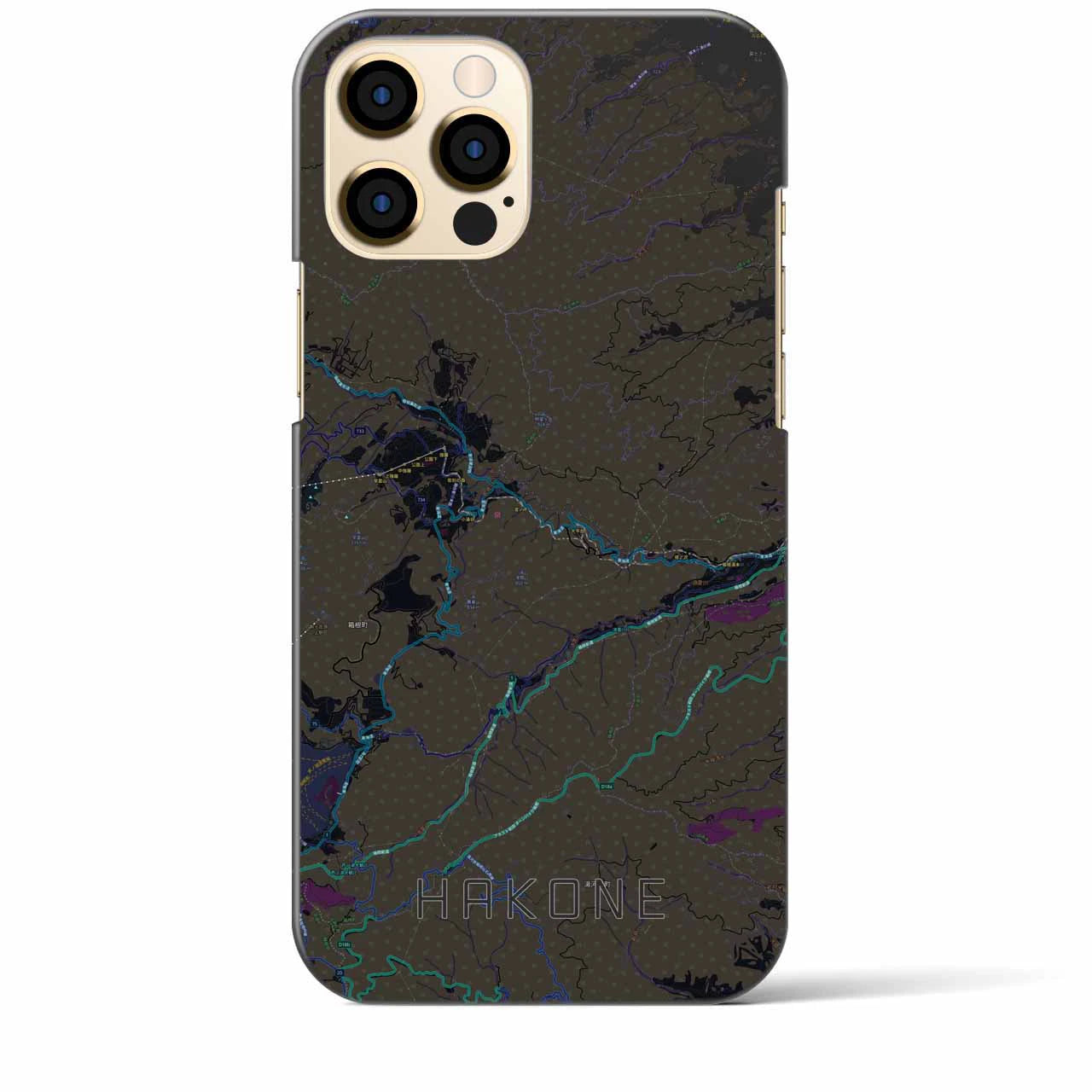 【箱根(神奈川県)】地図柄iPhoneケース(バックカバータイプ)