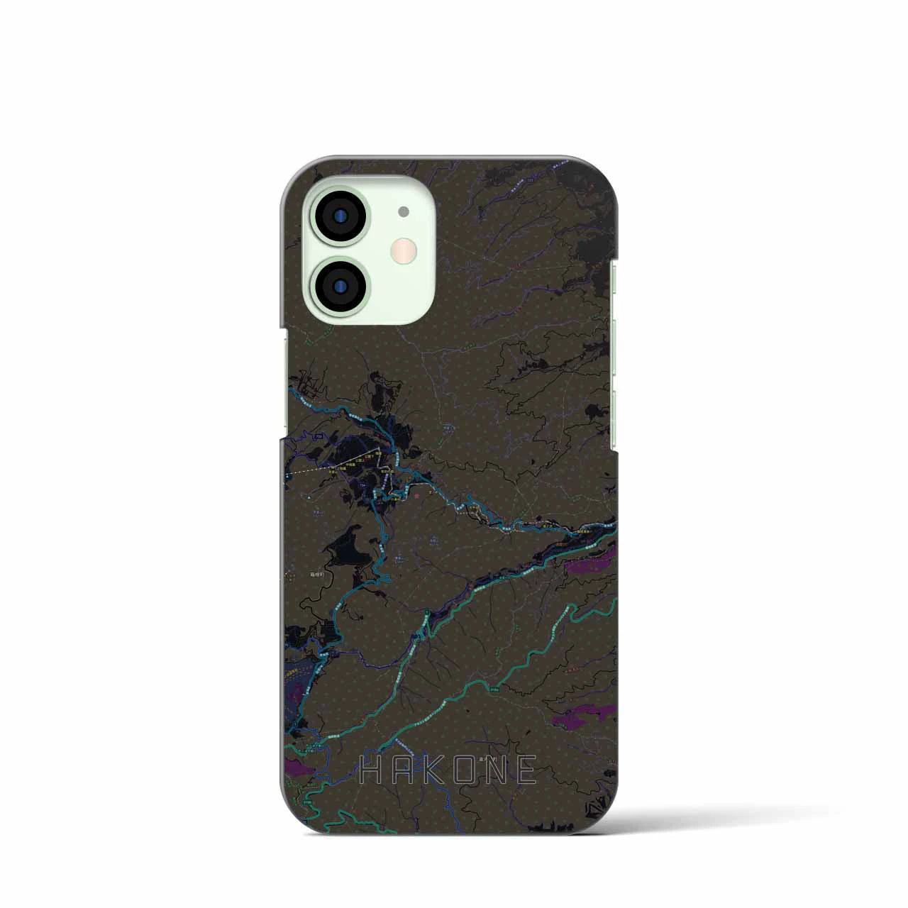 【箱根(神奈川県)】地図柄iPhoneケース(バックカバータイプ)