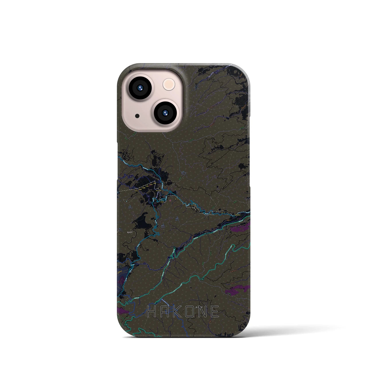 【箱根(神奈川県)】地図柄iPhoneケース(バックカバータイプ)