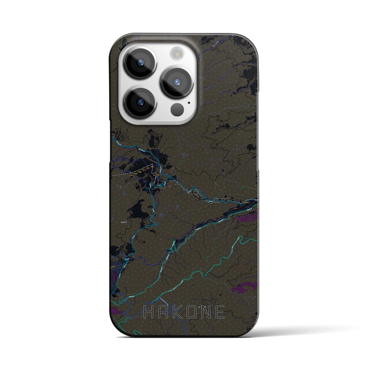 【箱根(神奈川県)】地図柄iPhoneケース(バックカバータイプ)