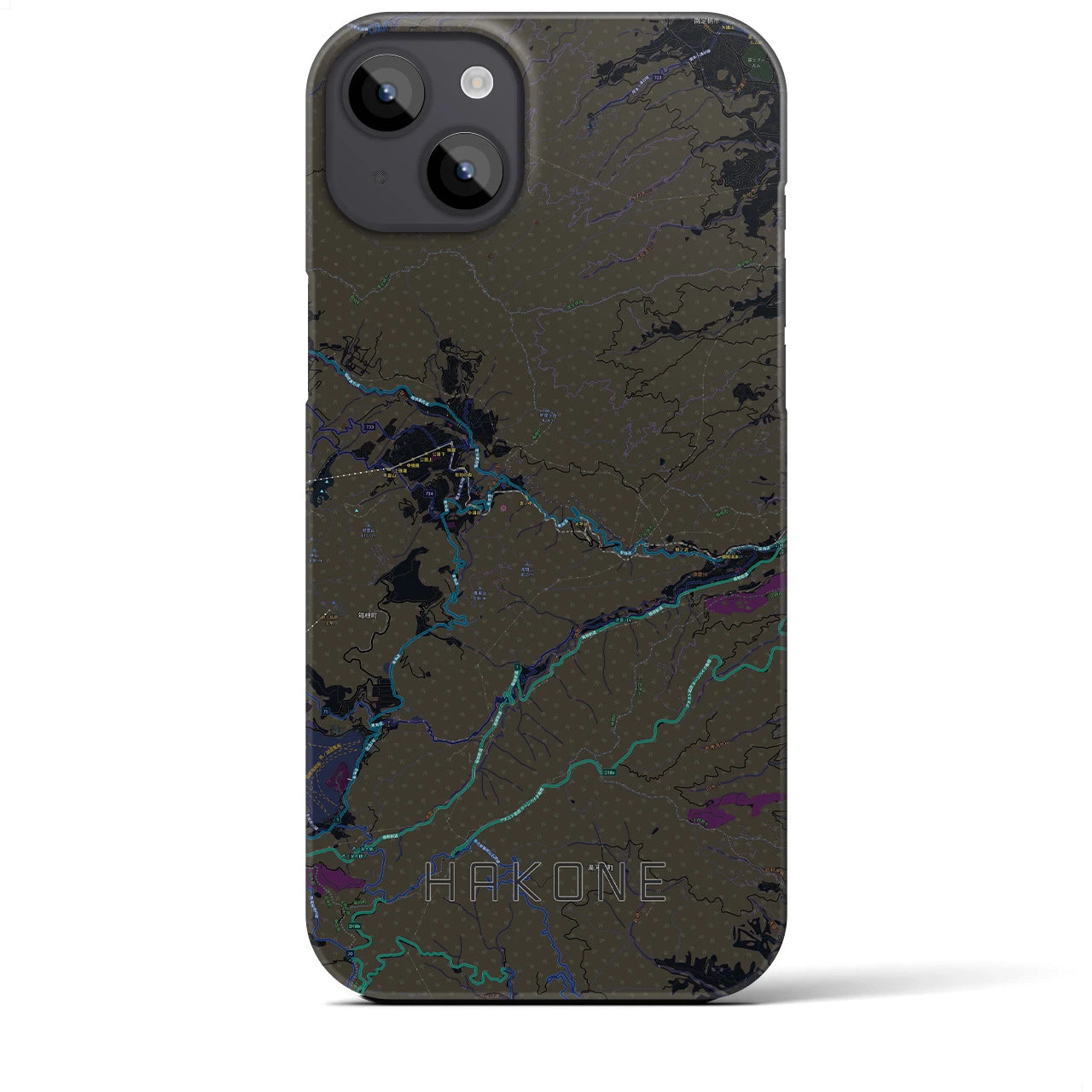 【箱根(神奈川県)】地図柄iPhoneケース(バックカバータイプ)