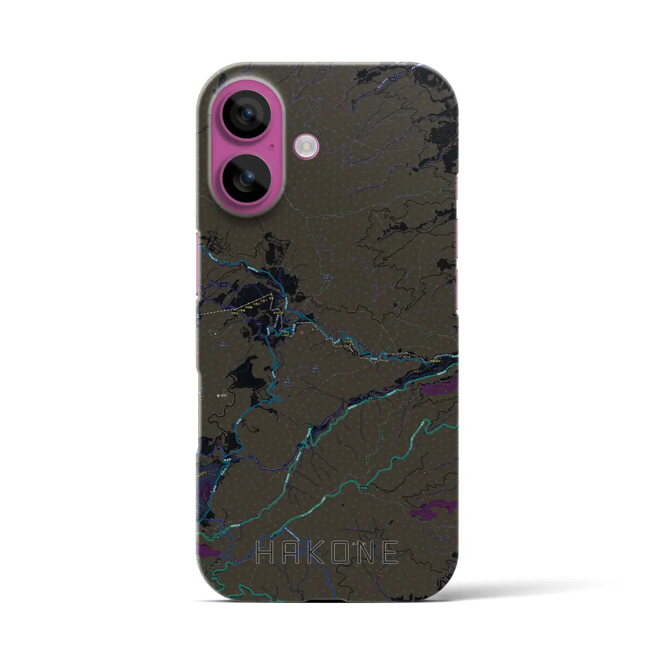 【箱根(神奈川県)】地図柄iPhoneケース(バックカバータイプ)