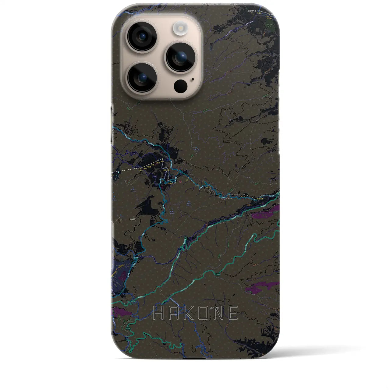 【箱根(神奈川県)】地図柄iPhoneケース(バックカバータイプ)