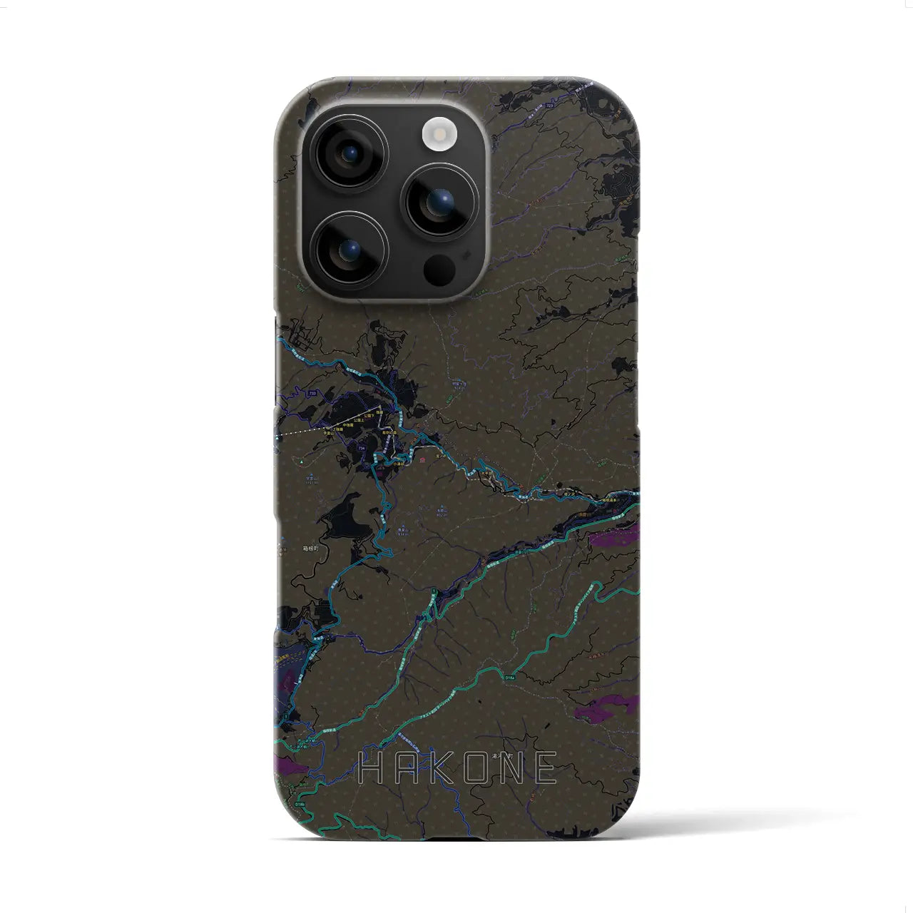 【箱根(神奈川県)】地図柄iPhoneケース(バックカバータイプ)