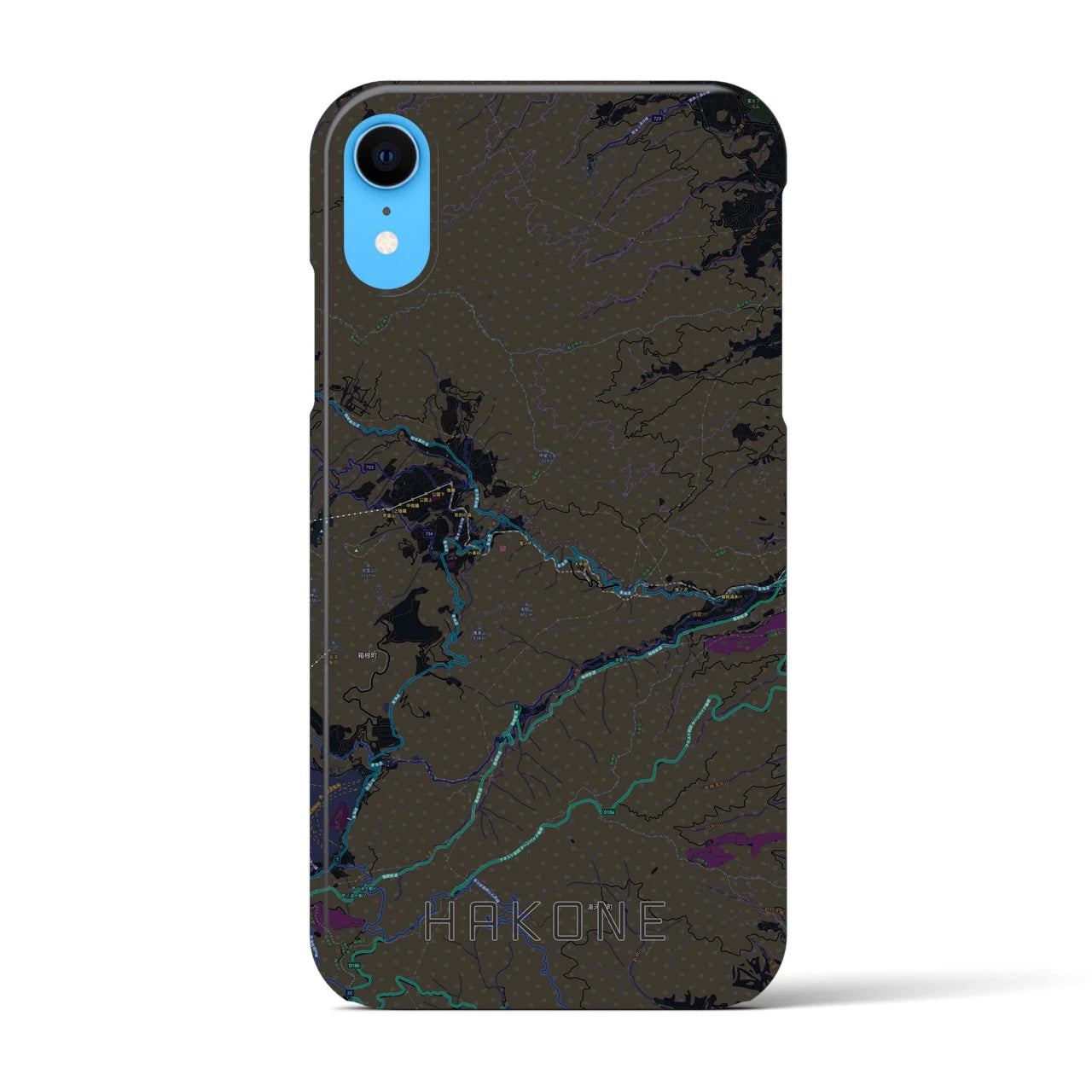 【箱根(神奈川県)】地図柄iPhoneケース(バックカバータイプ)