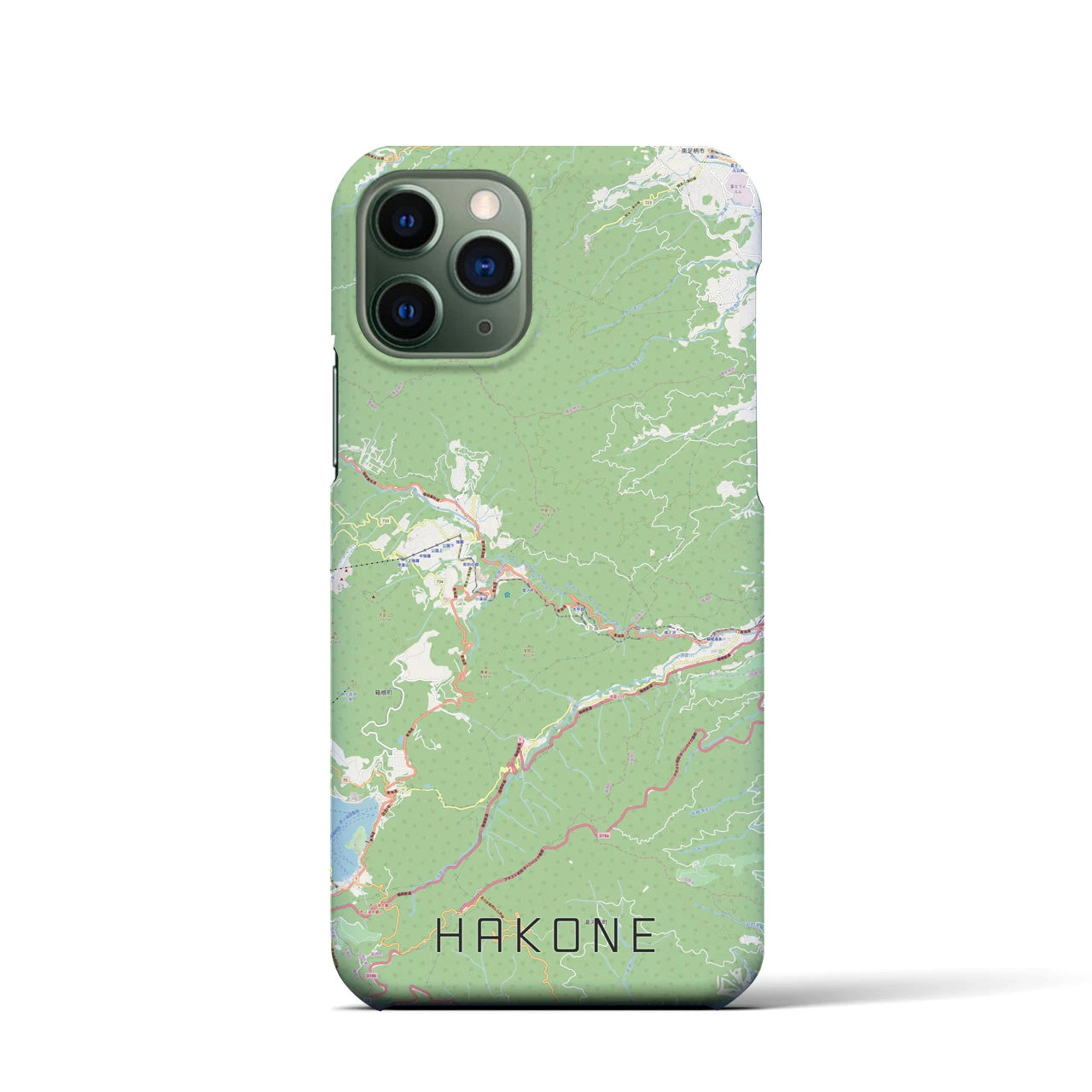 【箱根(神奈川県)】地図柄iPhoneケース(バックカバータイプ)