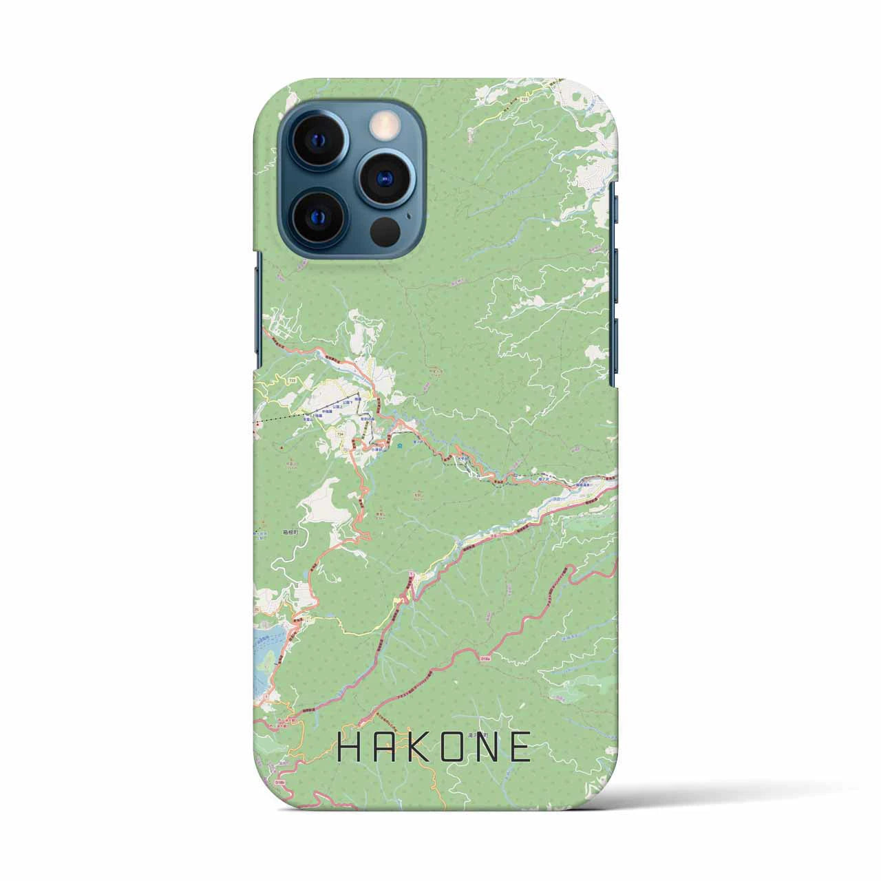 【箱根(神奈川県)】地図柄iPhoneケース(バックカバータイプ)