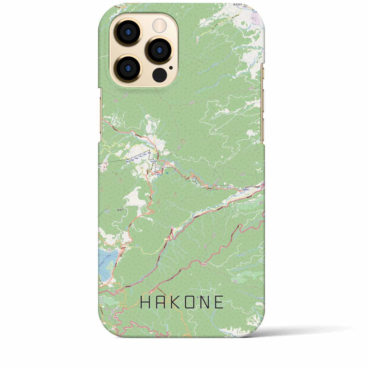 【箱根(神奈川県)】地図柄iPhoneケース(バックカバータイプ)