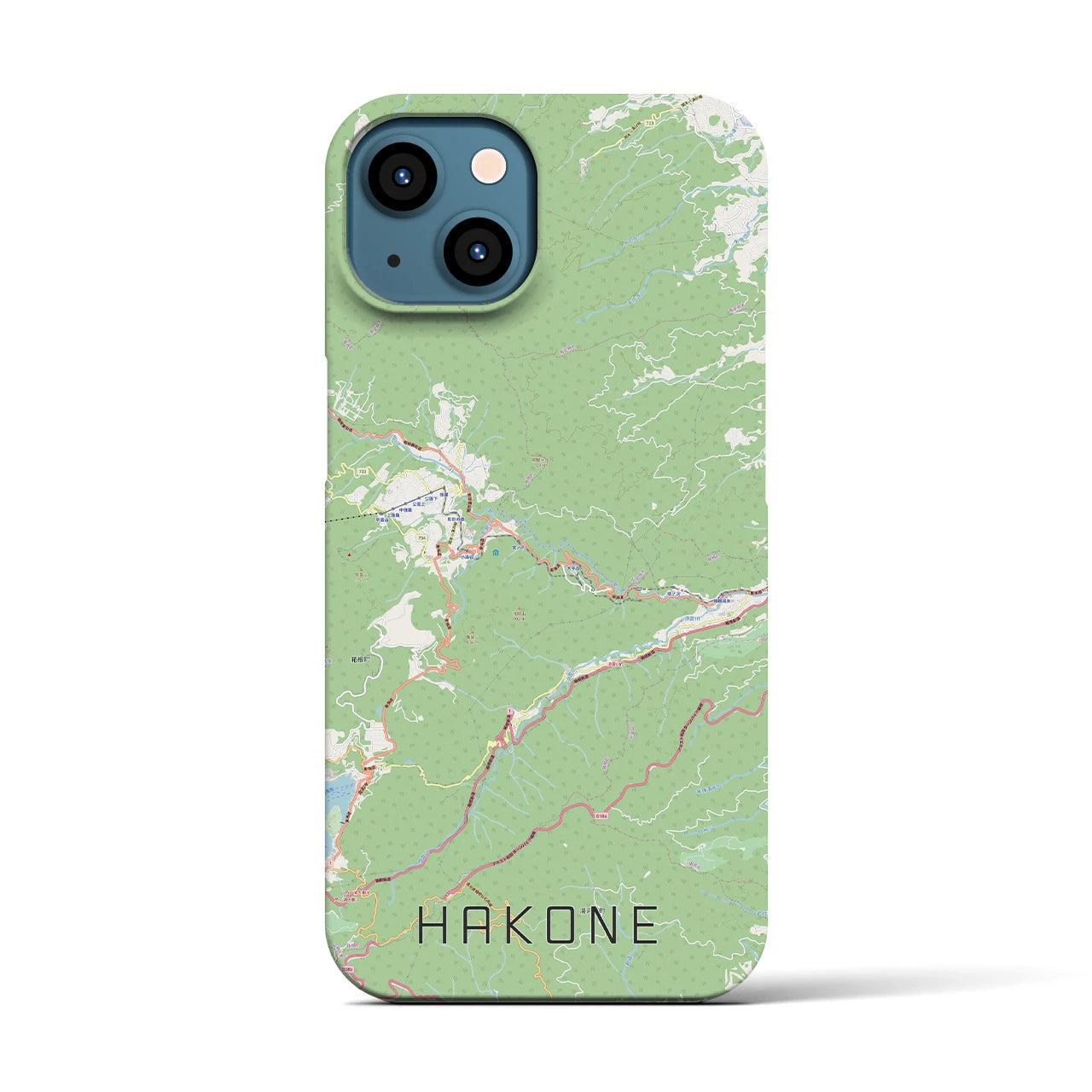 【箱根(神奈川県)】地図柄iPhoneケース(バックカバータイプ)
