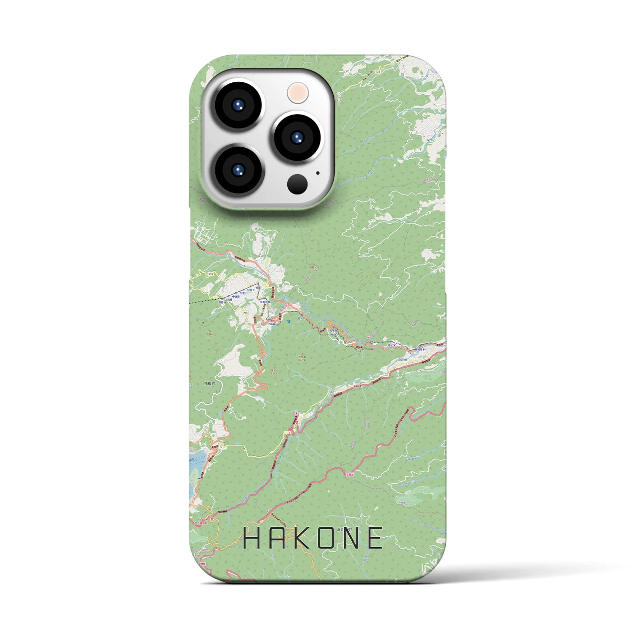 【箱根(神奈川県)】地図柄iPhoneケース(バックカバータイプ)