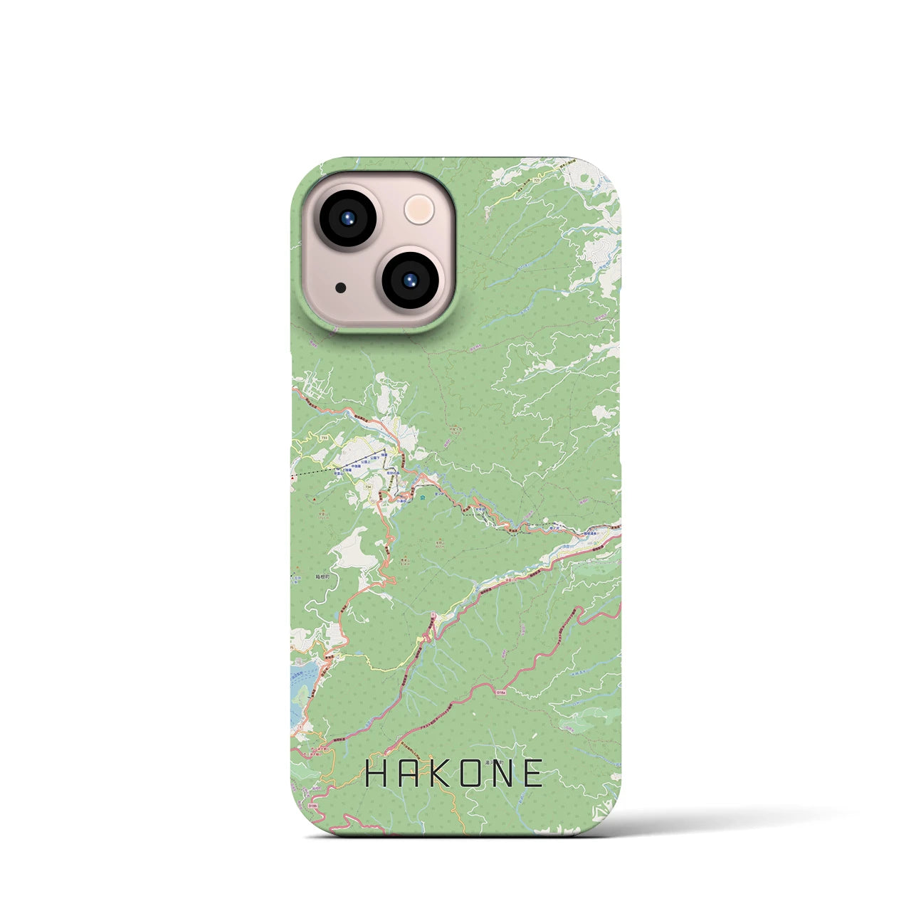 【箱根(神奈川県)】地図柄iPhoneケース(バックカバータイプ)