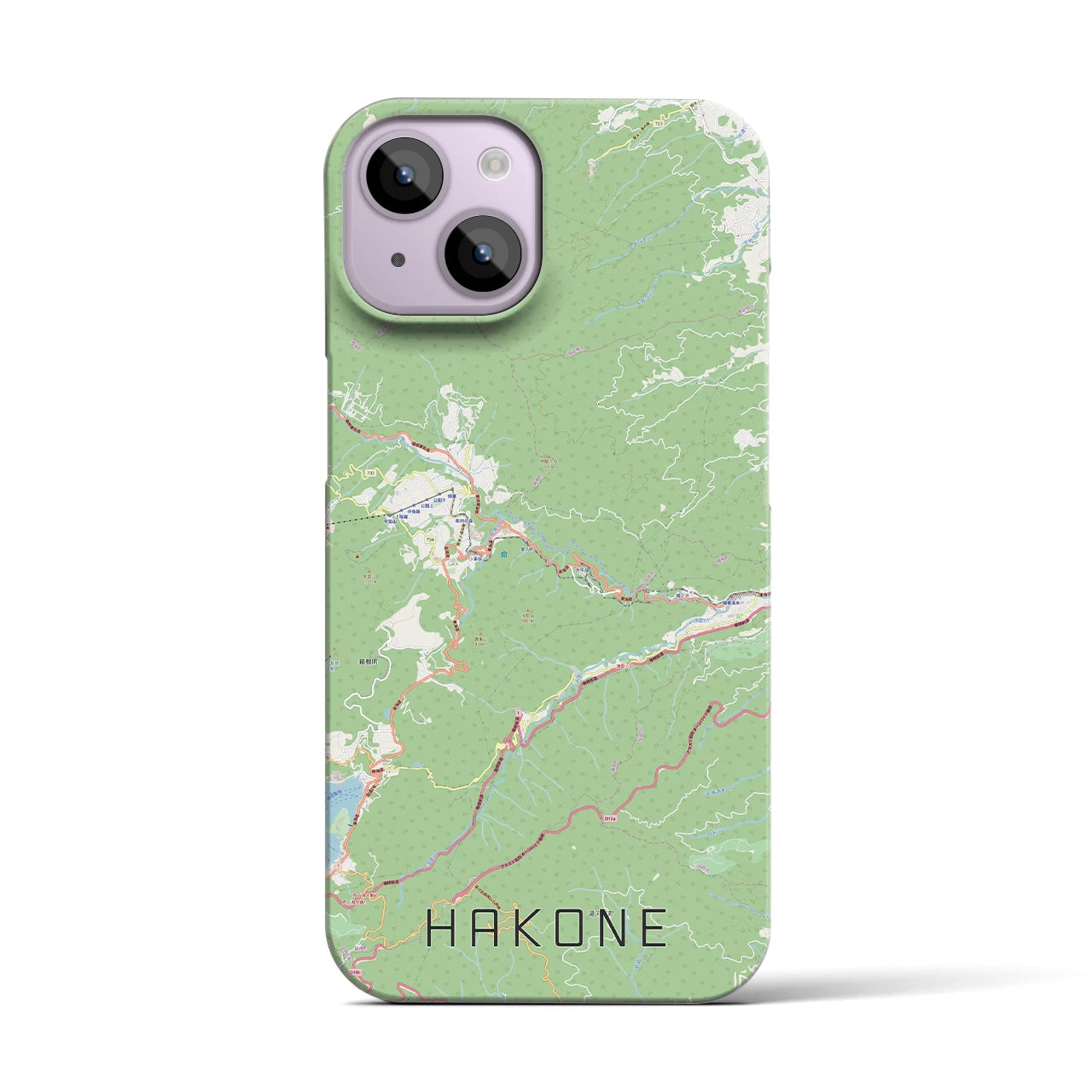 【箱根(神奈川県)】地図柄iPhoneケース(バックカバータイプ)