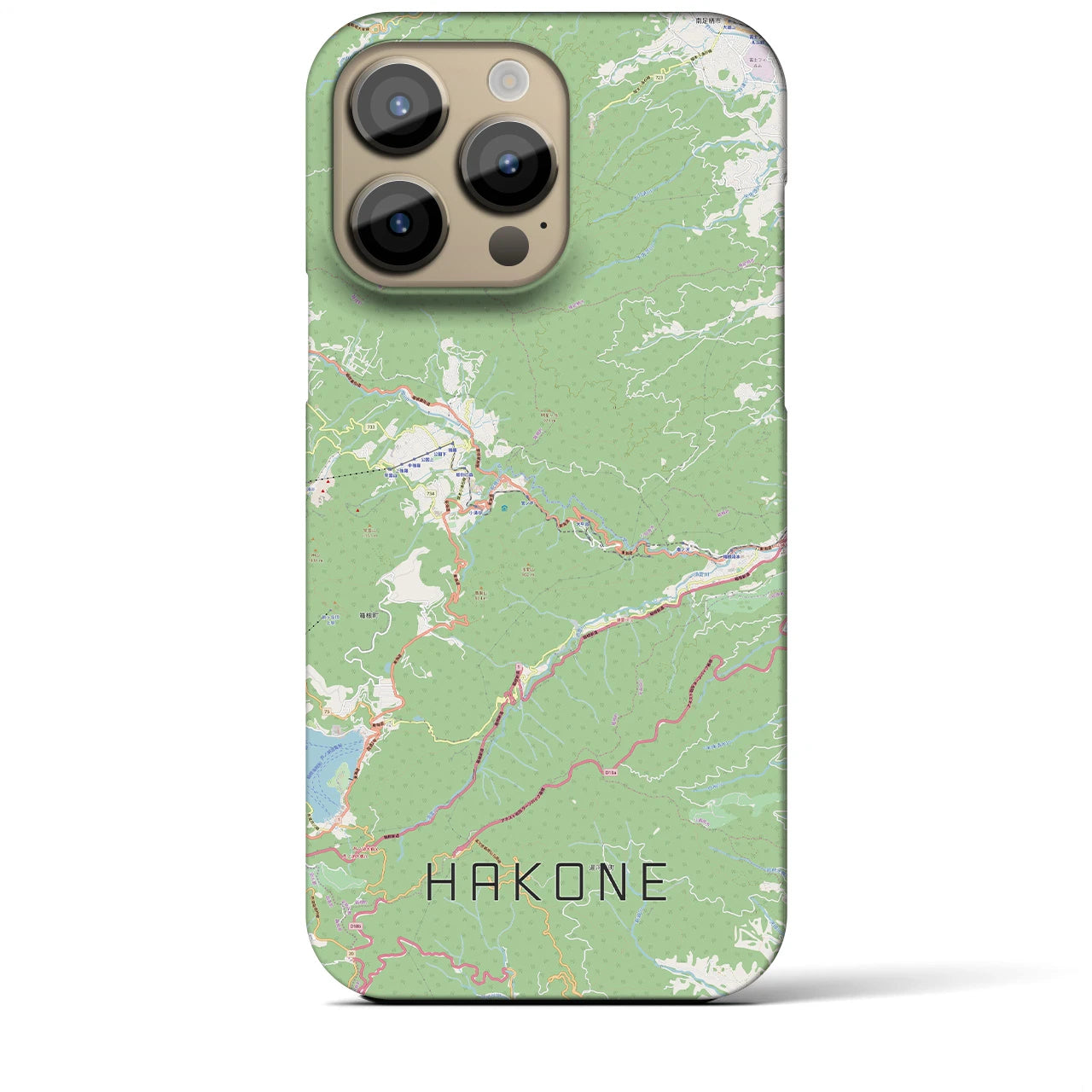 【箱根(神奈川県)】地図柄iPhoneケース(バックカバータイプ)