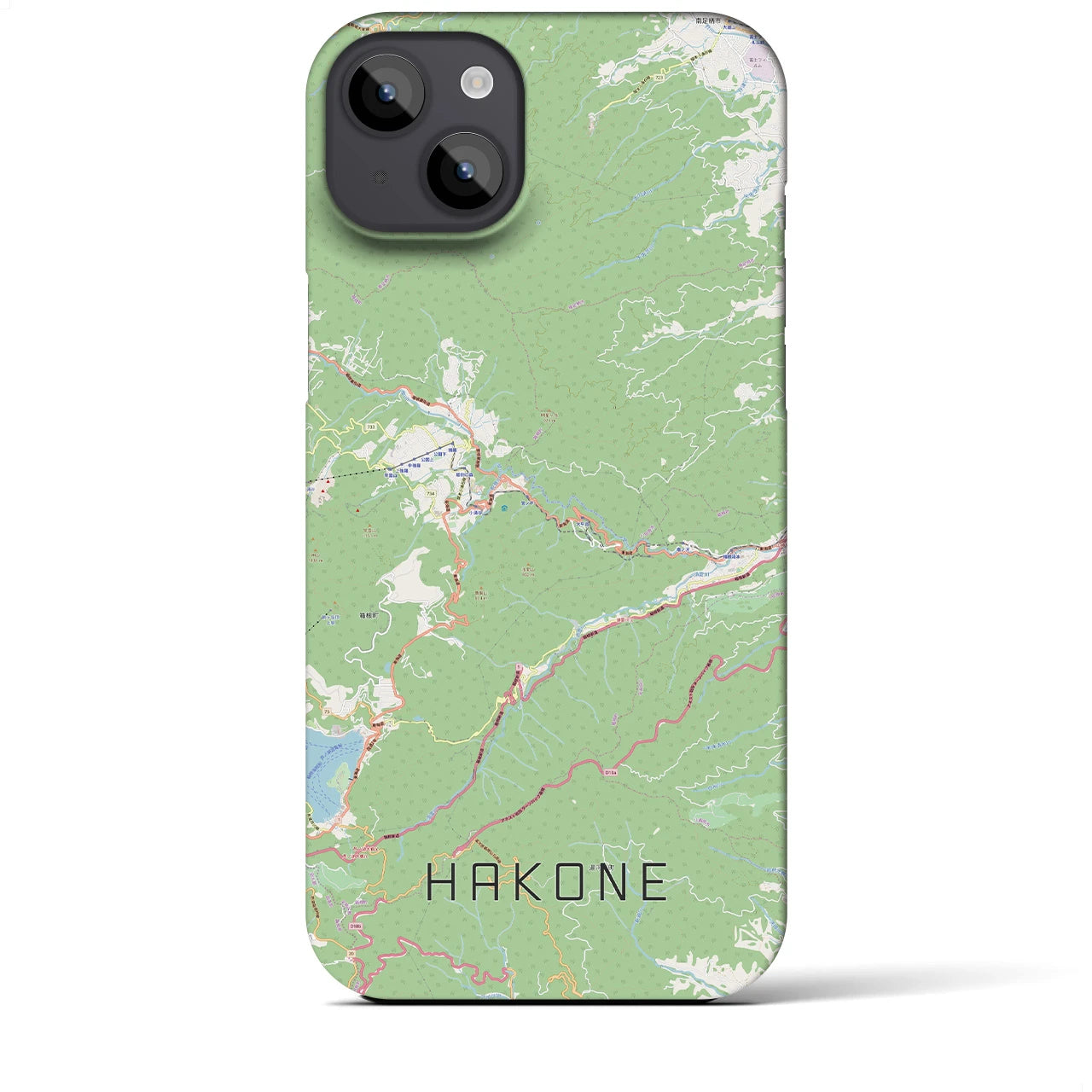 【箱根(神奈川県)】地図柄iPhoneケース(バックカバータイプ)