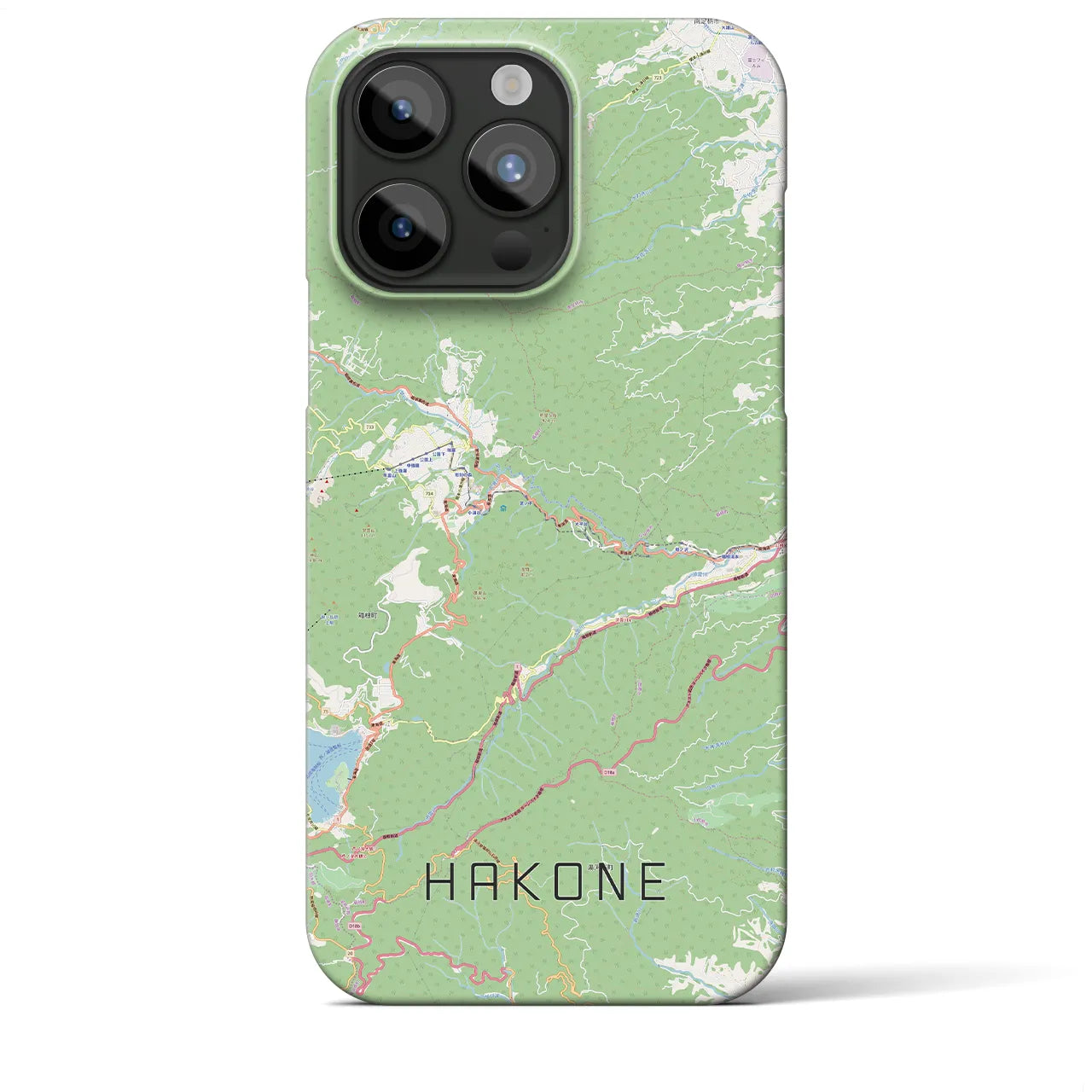 【箱根(神奈川県)】地図柄iPhoneケース(バックカバータイプ)