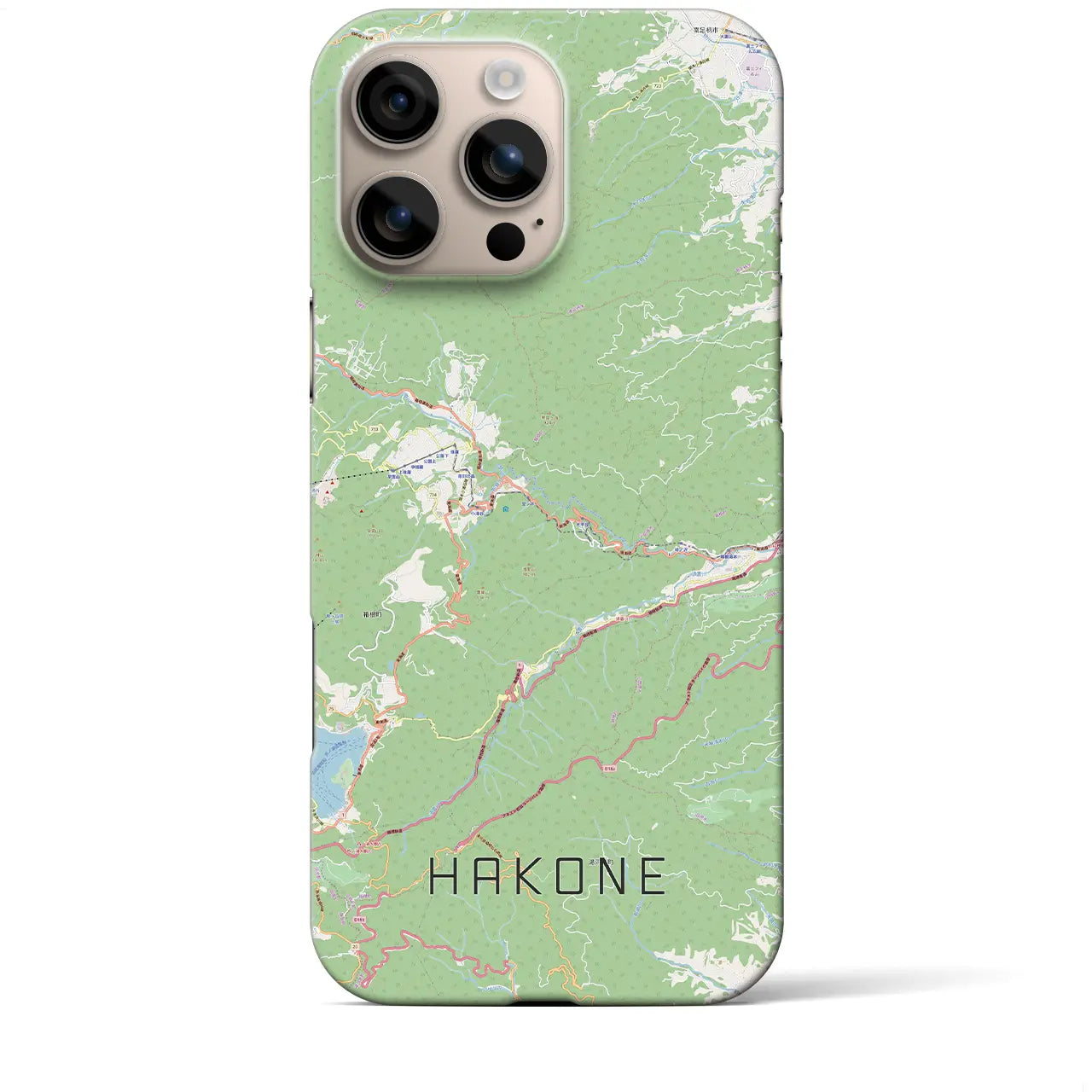 【箱根(神奈川県)】地図柄iPhoneケース(バックカバータイプ)