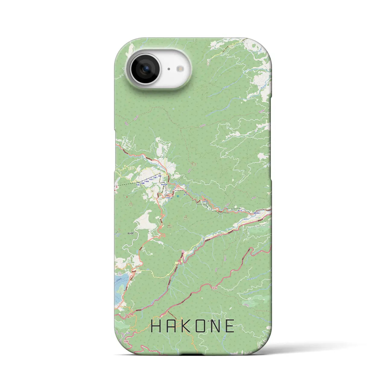 【箱根(神奈川県)】地図柄iPhoneケース(バックカバータイプ)