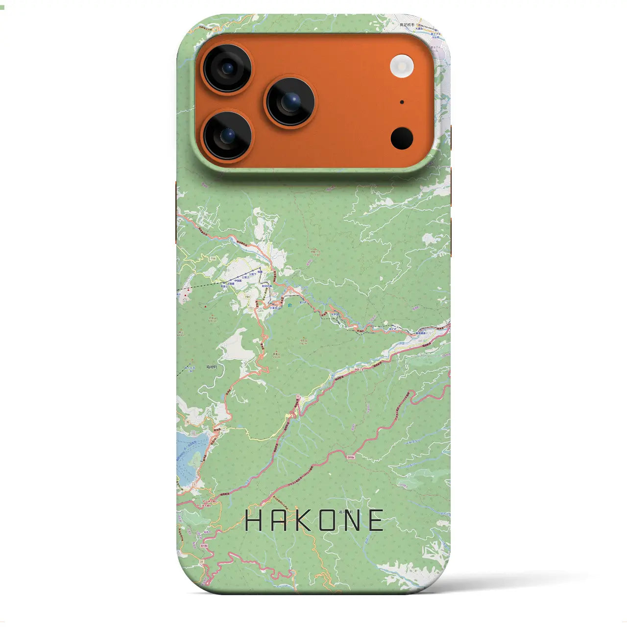 【箱根(神奈川県)】地図柄iPhoneケース(バックカバータイプ)
