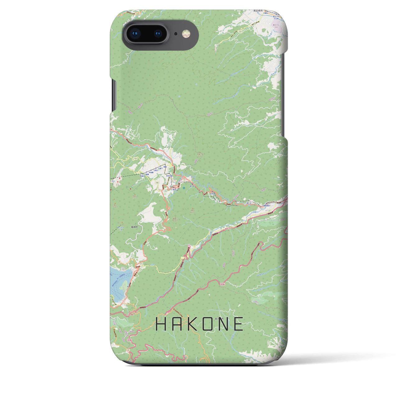 【箱根(神奈川県)】地図柄iPhoneケース(バックカバータイプ)